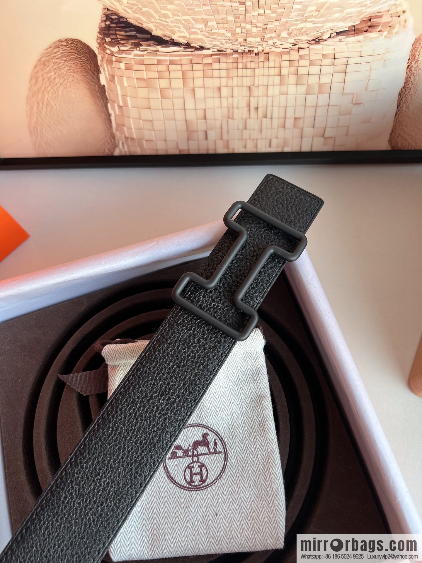 Hermes 2021 Trend Series Element Belt 38cm