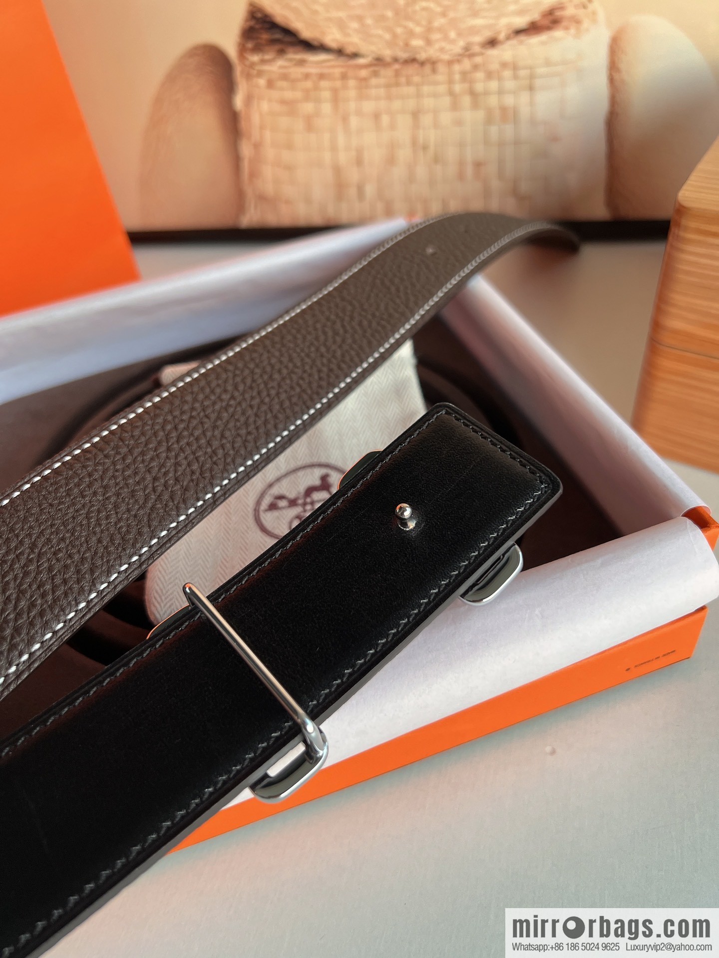 Hermes 2021 Trend Series Element Belt 38cm
