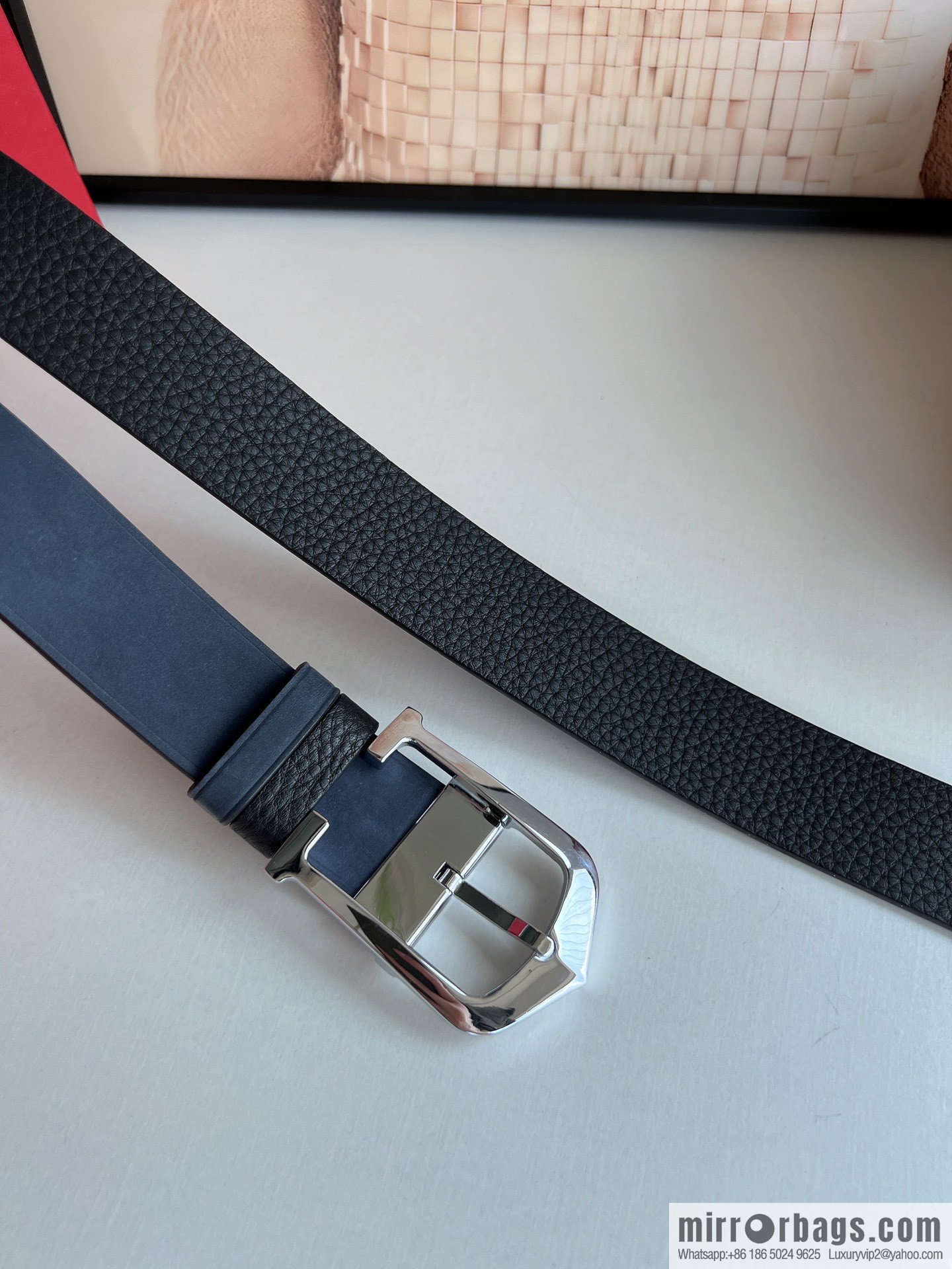 Cartier Cartier 3.5cm exquisite pin buckle with imported first-layer cowhide belt
