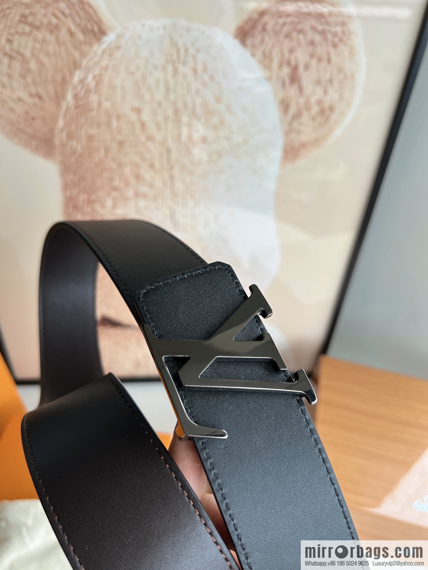 LV Louis Vuitton Shake 40mm Double Sided Belt for Men 4.0MM