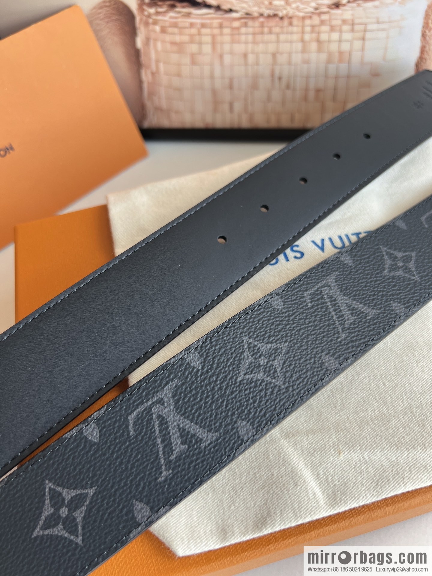 LV/Louis Vuitton 2022 new men's business belt 4.0cm