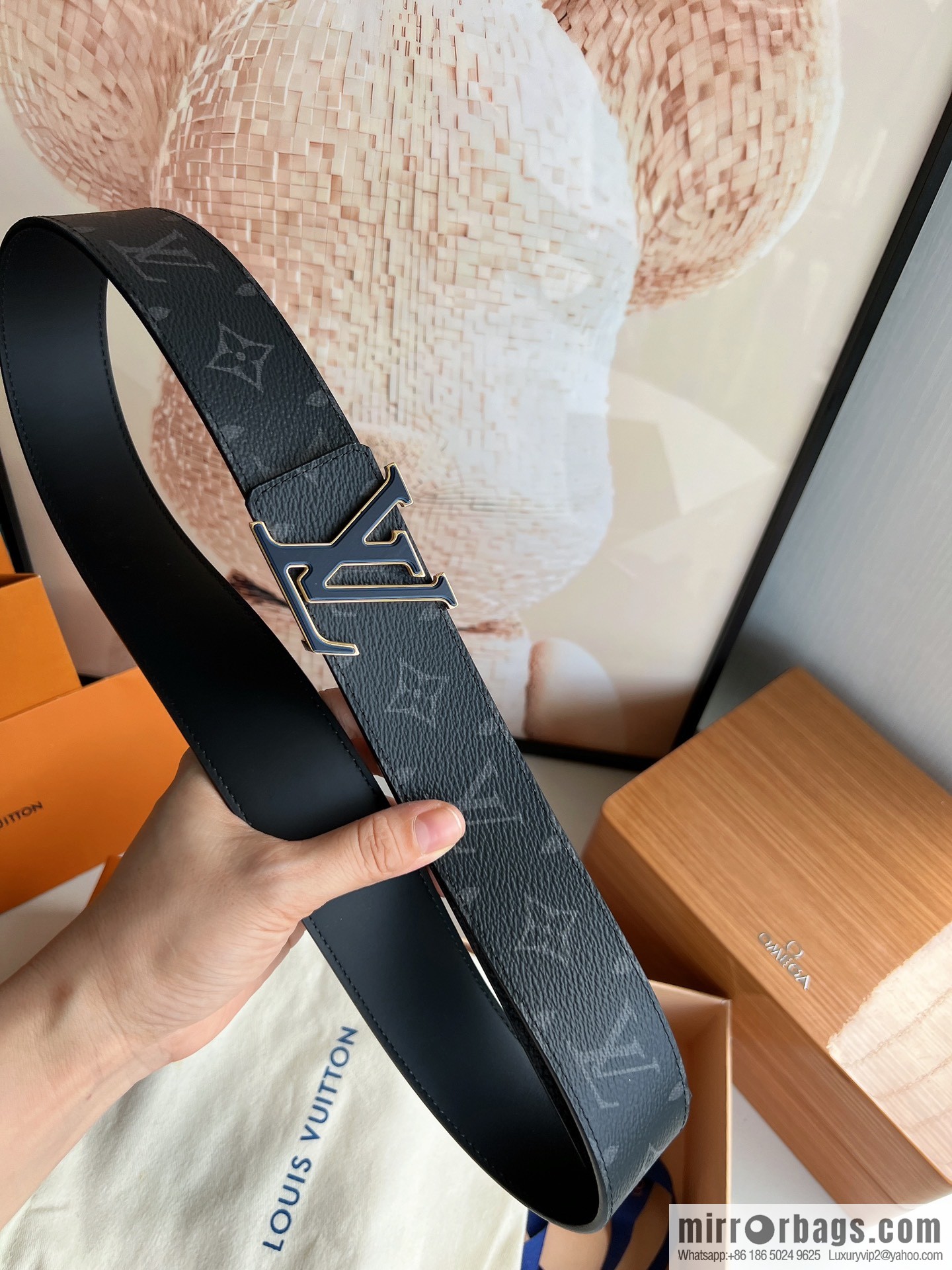 LV/Louis Vuitton 2022 new men's 40mm belt