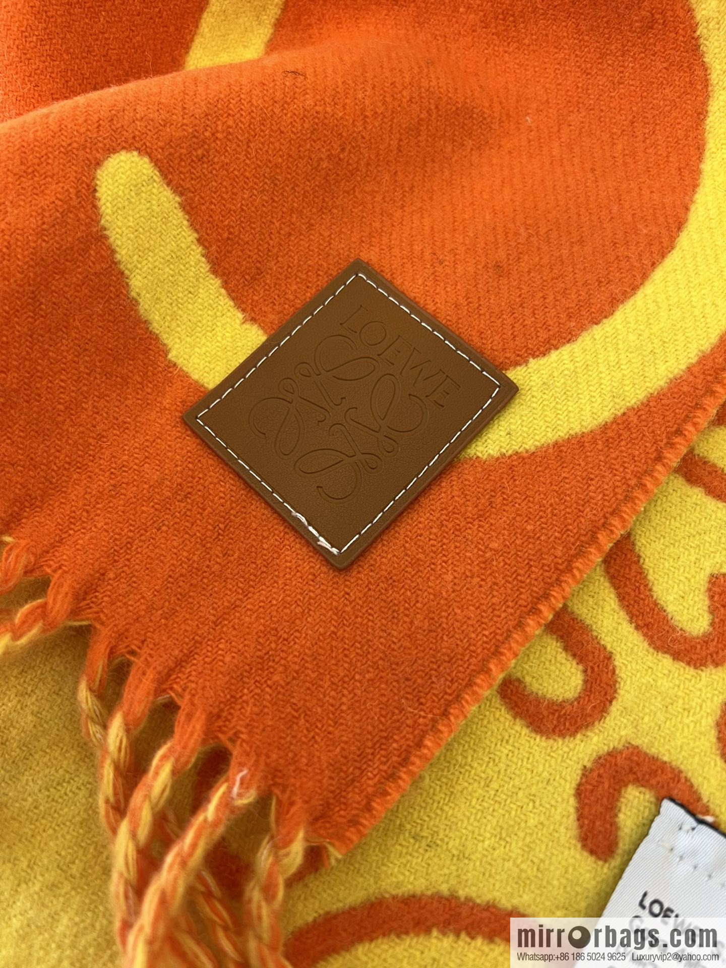 LOEWE Unisex Graffiti Double Sided Scarf