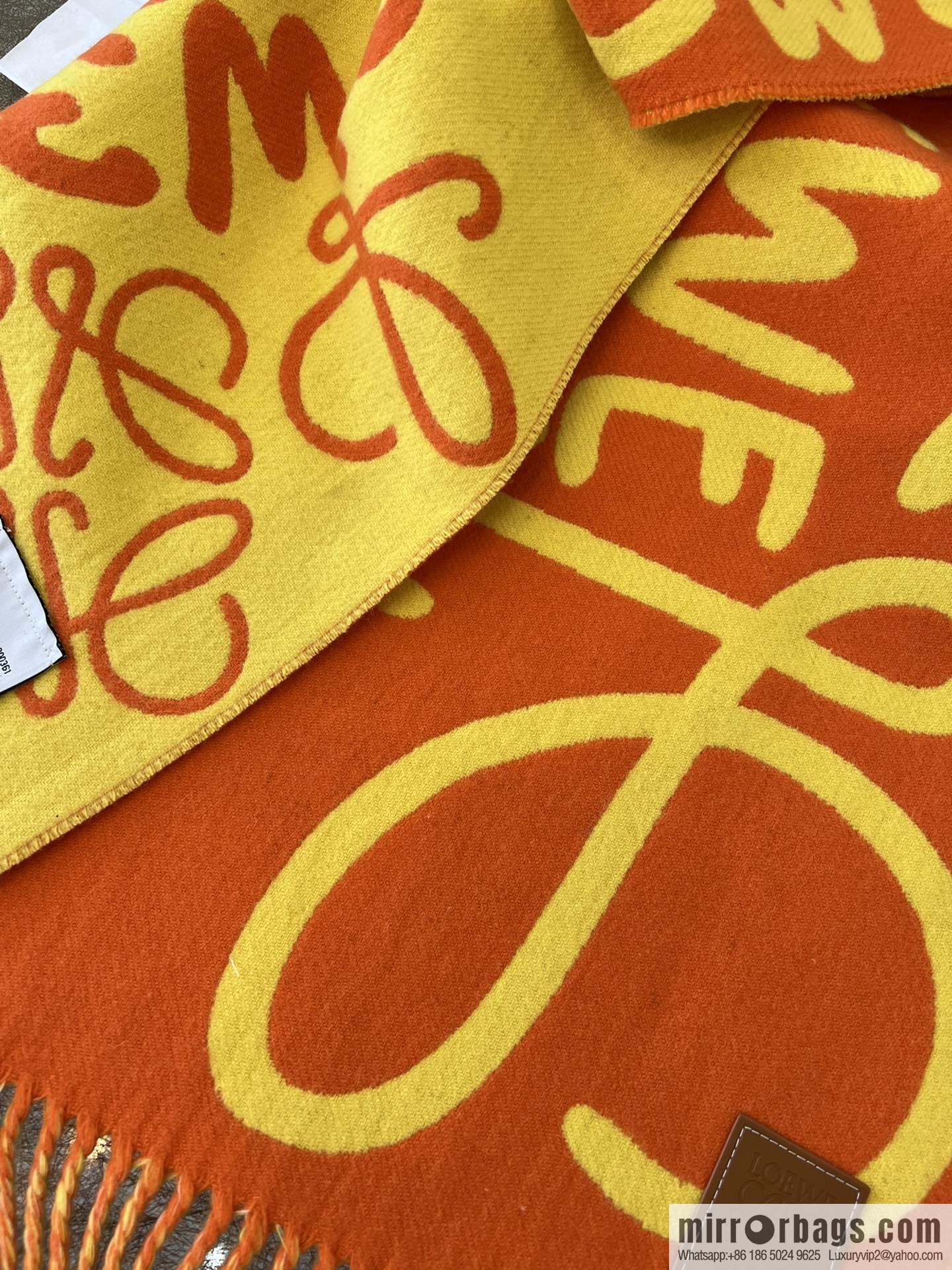 LOEWE Unisex Graffiti Double Sided Scarf