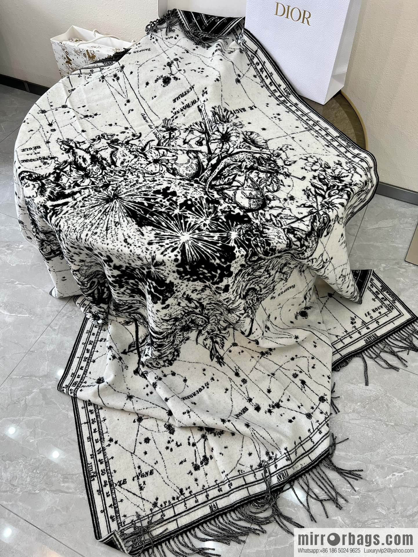 Dior Astrology Series Jacquard Blanket