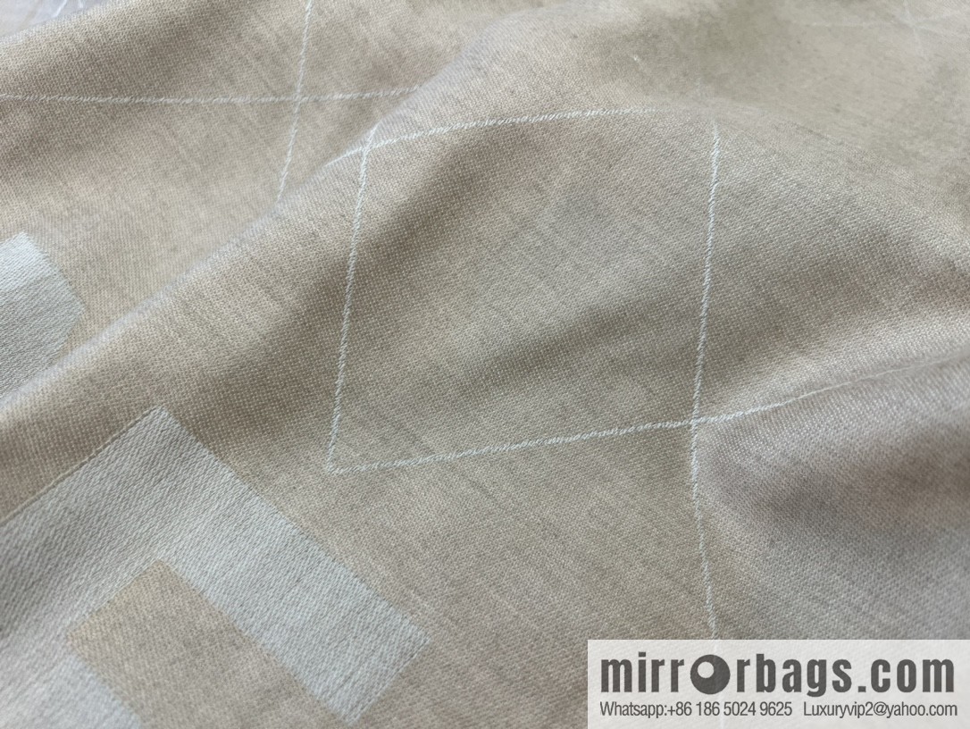 Chanel double C letter rhombus cashmere scarf