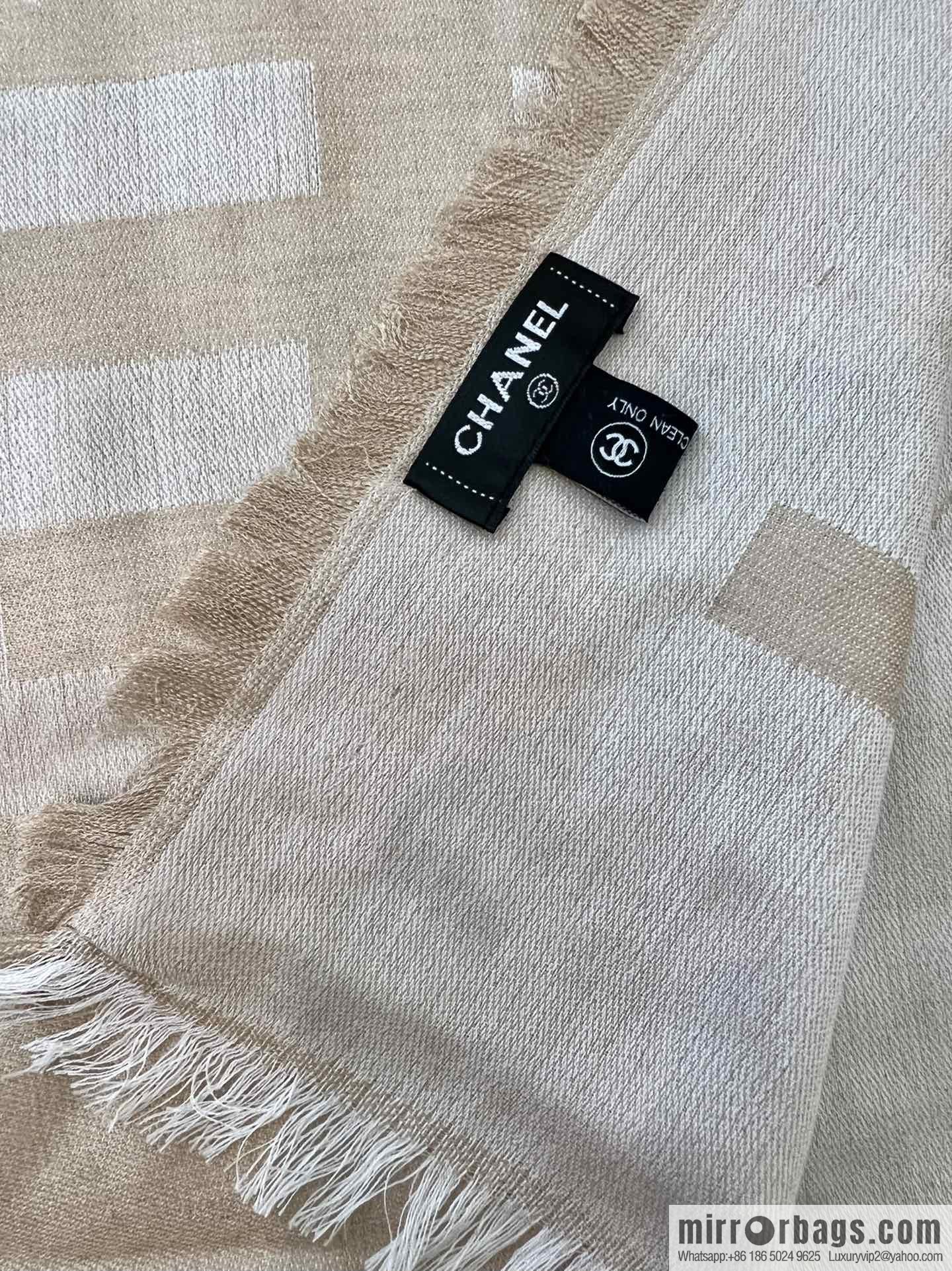 Chanel double C letter rhombus cashmere scarf