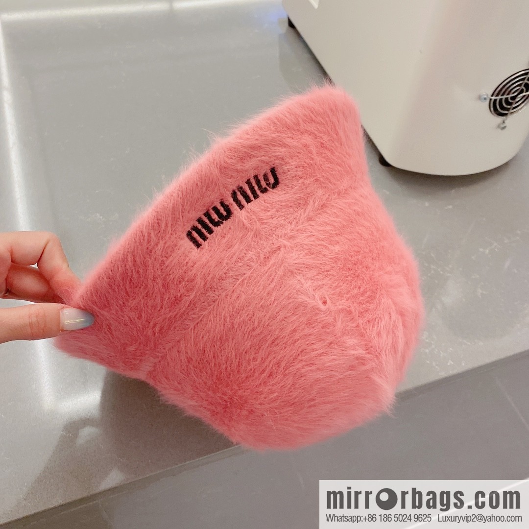 Miumiu miumiu rabbit fur top hat
