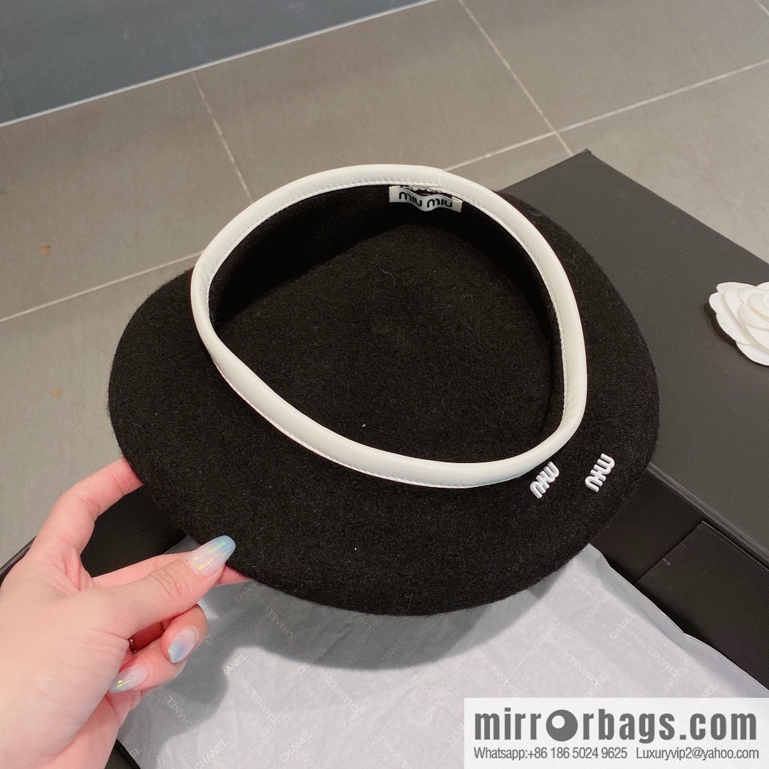 Miumiu 2022 autumn and winter new wool beret