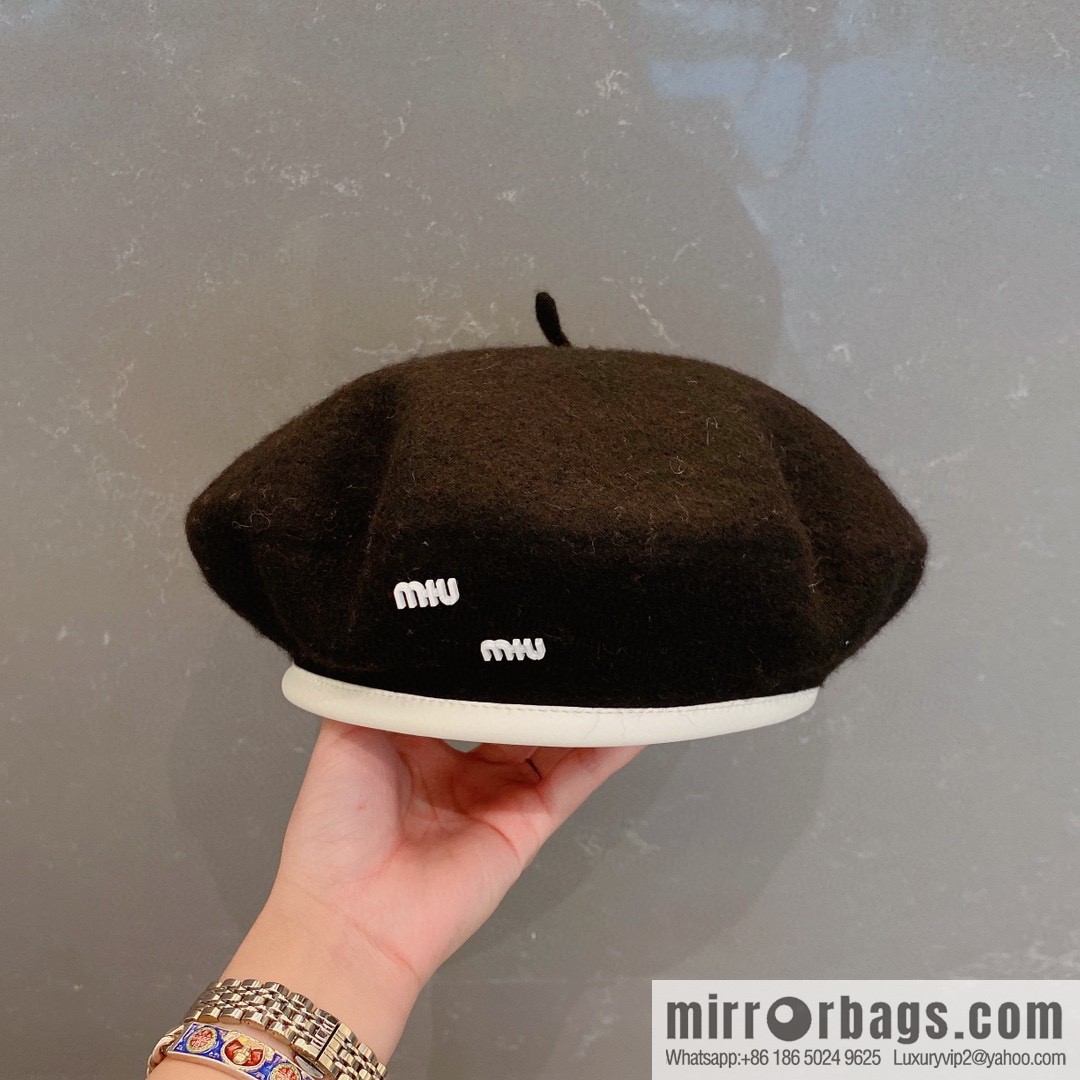 Miumiu 2022 autumn and winter new wool beret