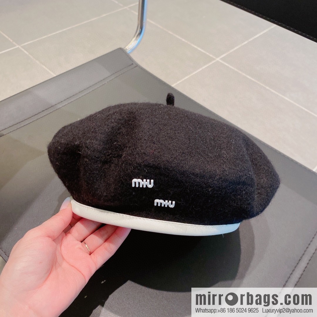 Miumiu 2022 autumn and winter new wool beret