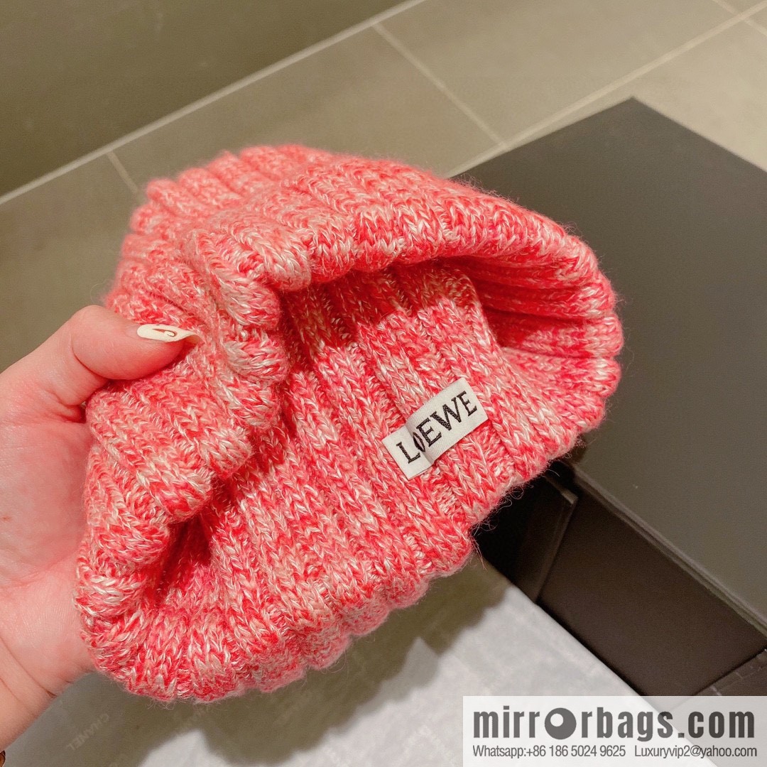 LOEWE Luo Yiwei 2022 autumn and winter new wool knitted wool hat
