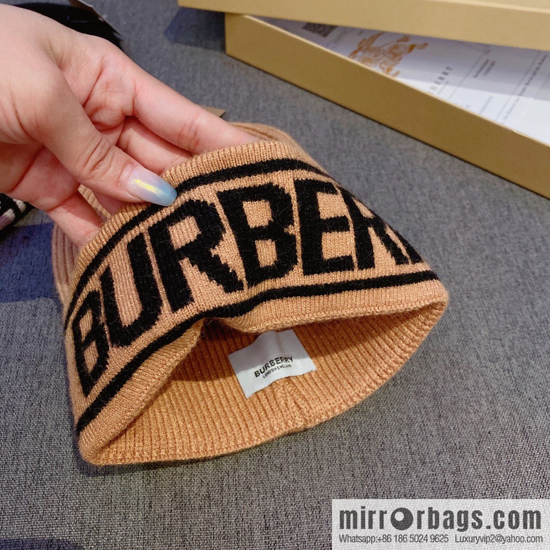 Burberry 2022 autumn and winter new unisex wool hat