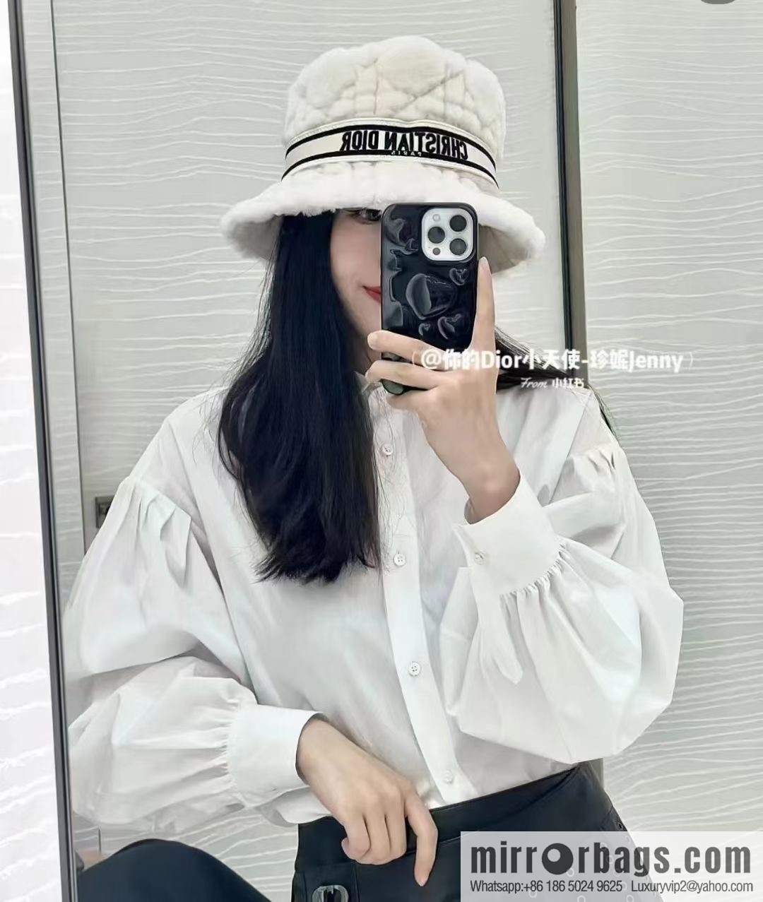 Dior 2022 autumn and winter new thickened warm bucket hat