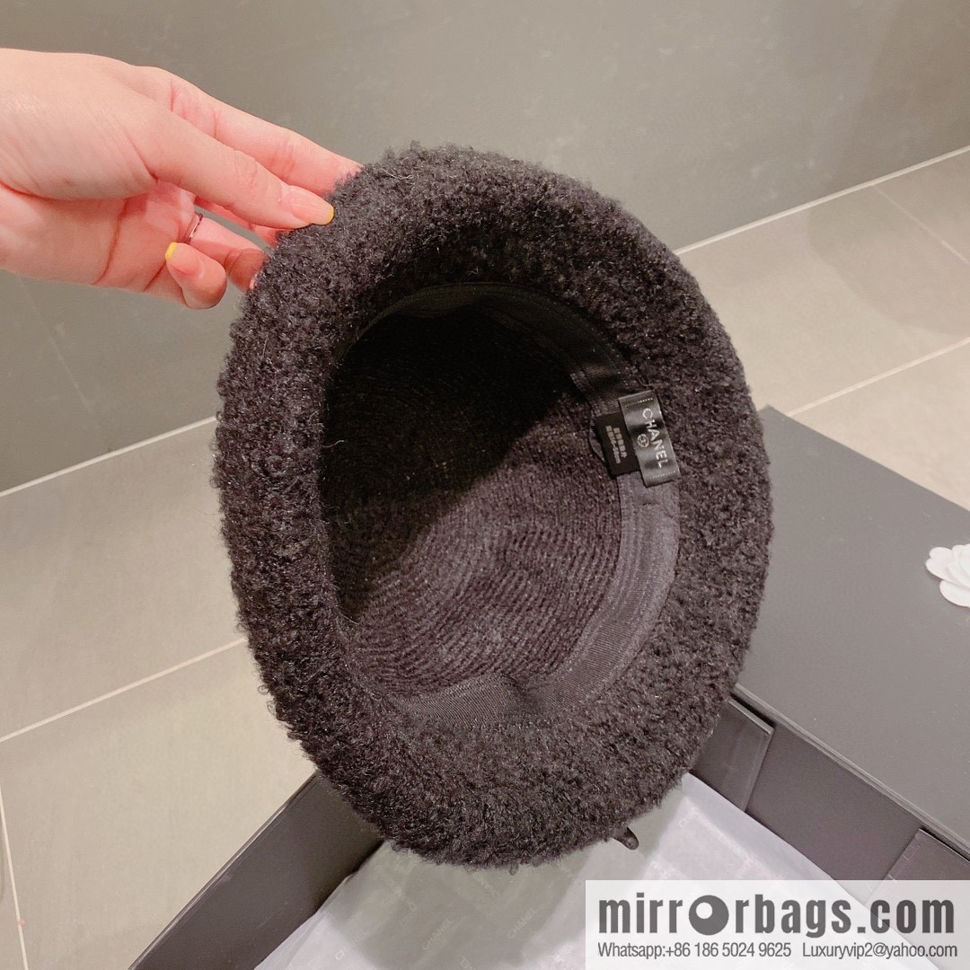 Chanel 2022 autumn and winter new wool basin hat