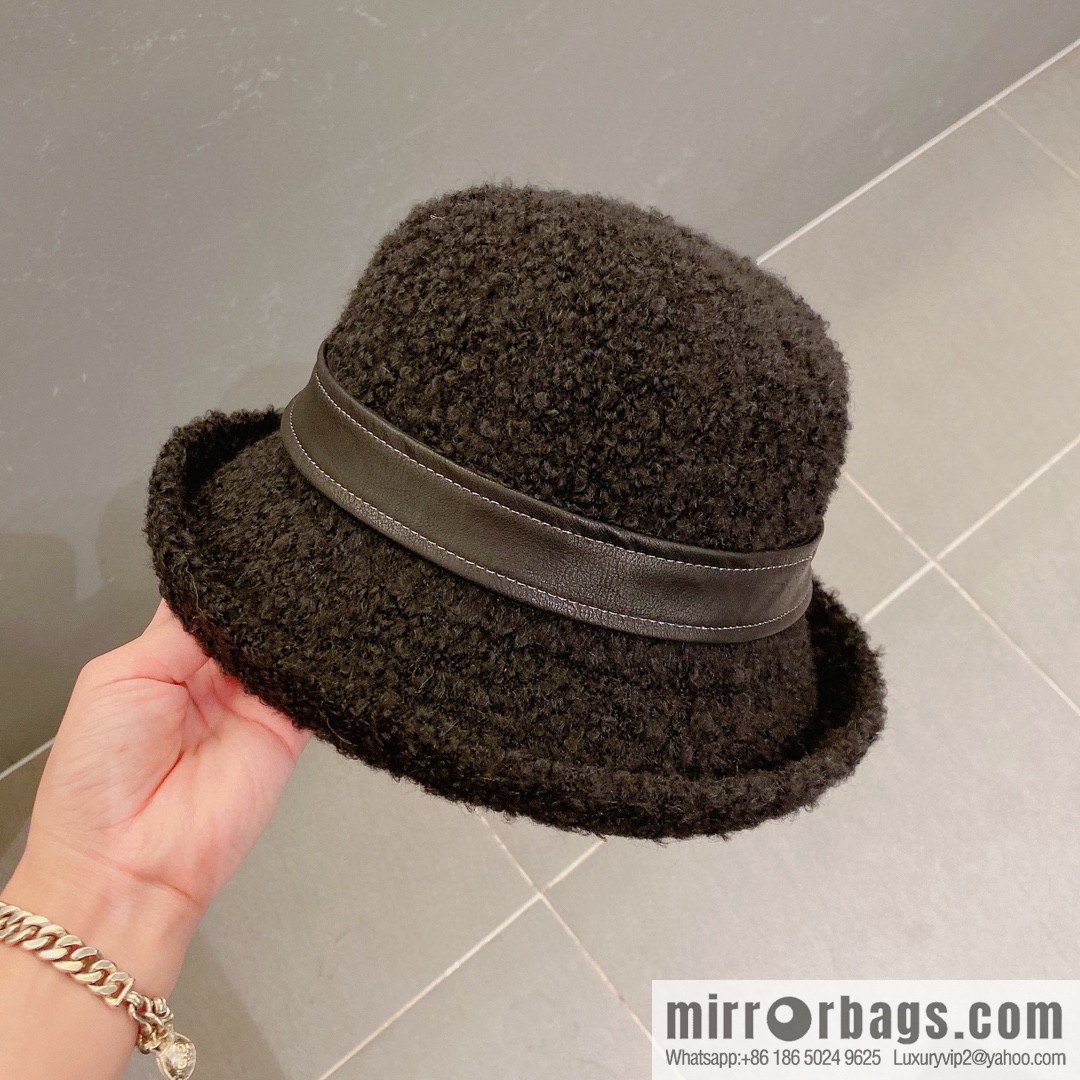 Chanel 2022 autumn and winter new wool basin hat