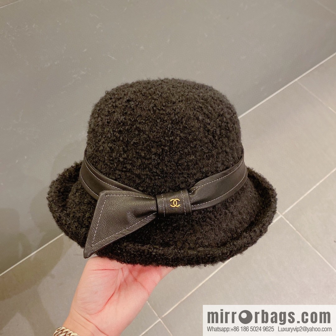 Chanel 2022 autumn and winter new wool basin hat