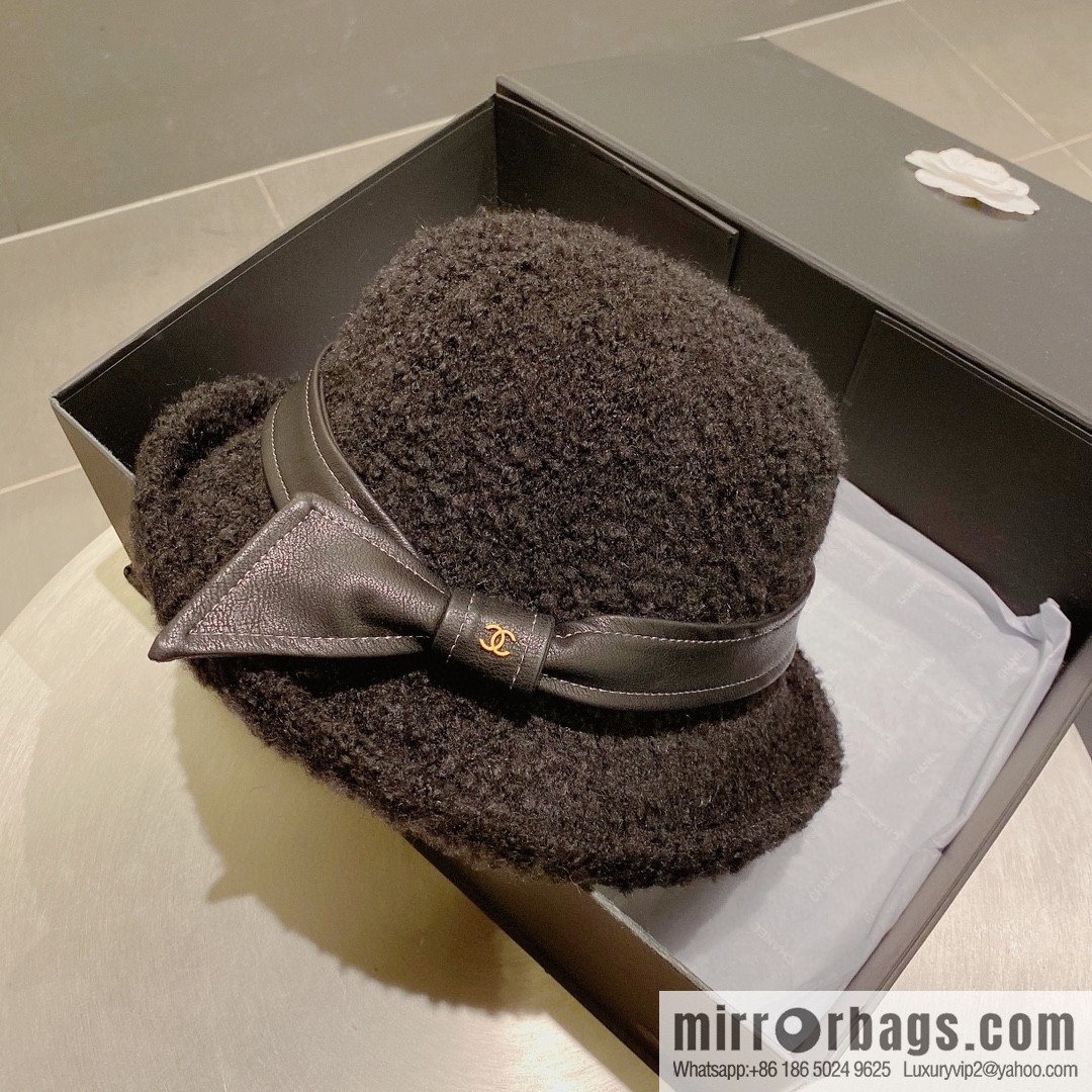 Chanel 2022 autumn and winter new wool basin hat