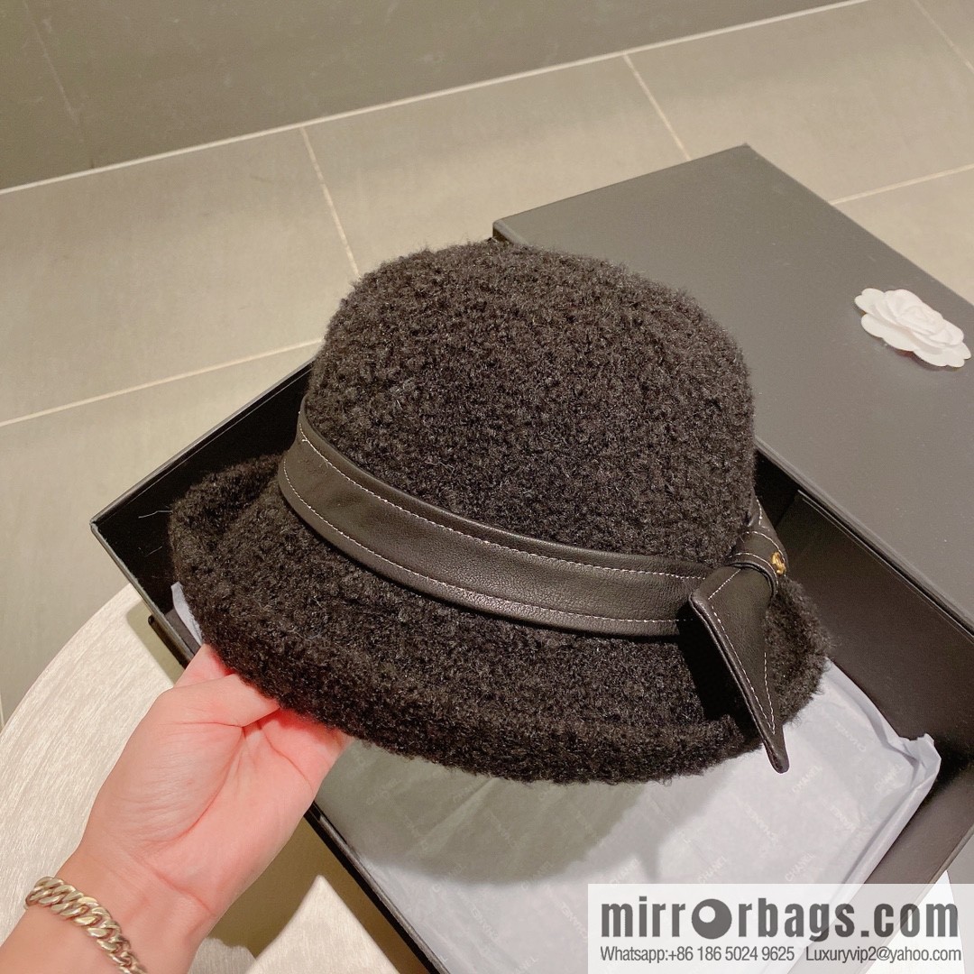 Chanel 2022 autumn and winter new wool basin hat