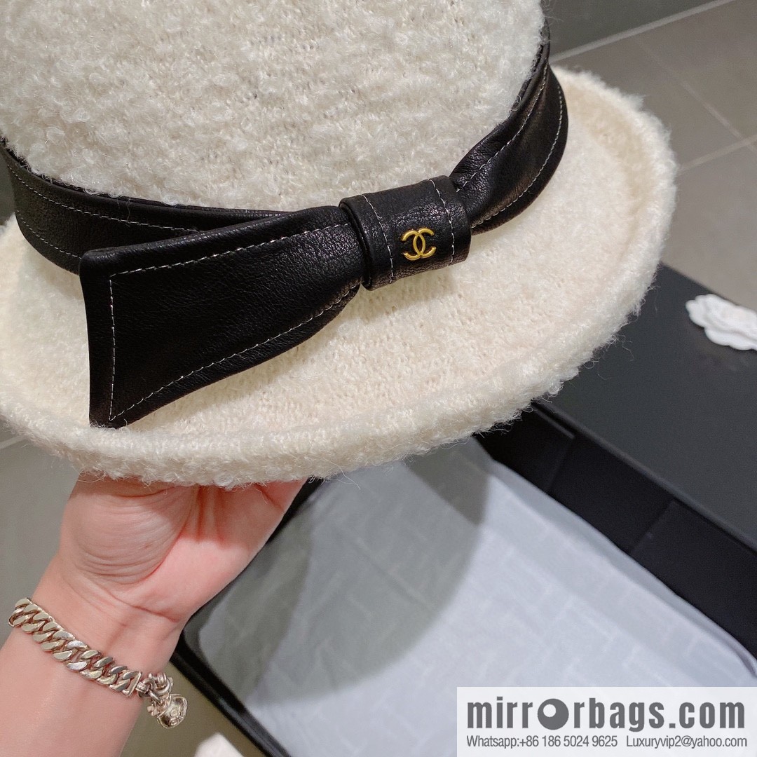 Chanel 2022 autumn and winter new wool basin hat