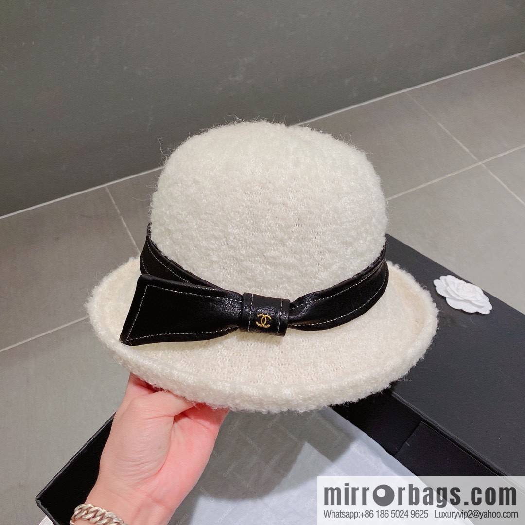 Chanel 2022 autumn and winter new wool basin hat