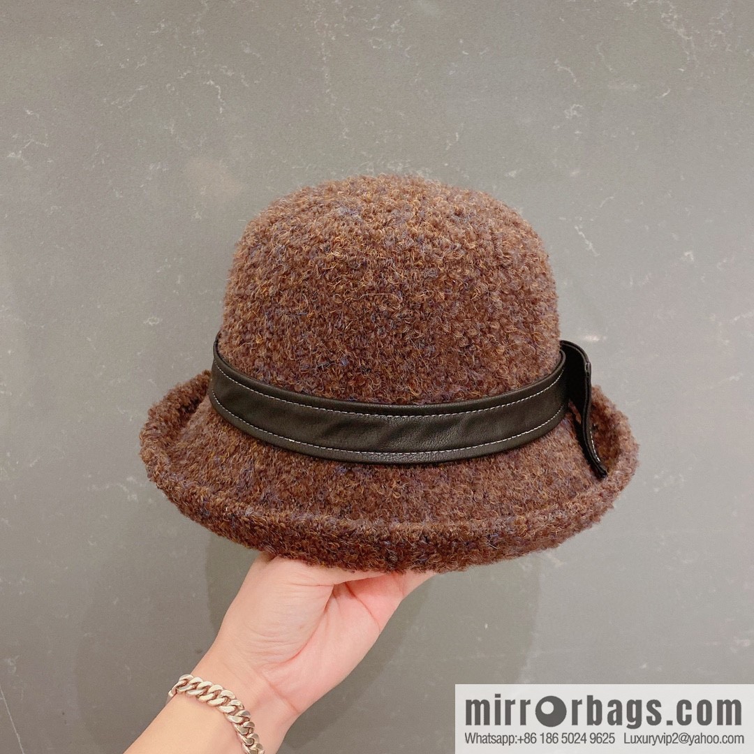 Chanel 2022 autumn and winter new wool basin hat