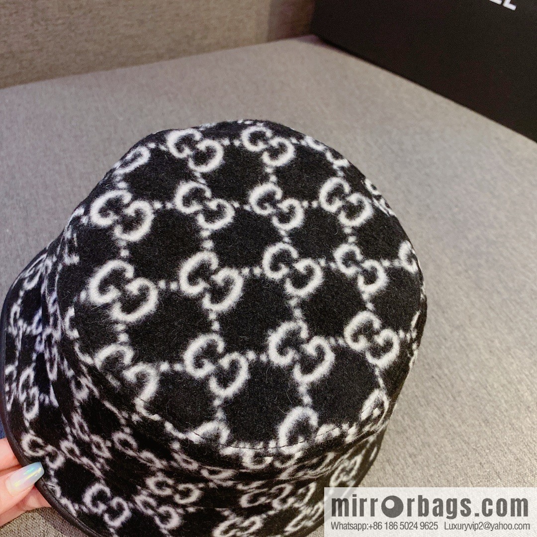 GUCCI Gucci 2022 autumn and winter new wool bucket hat