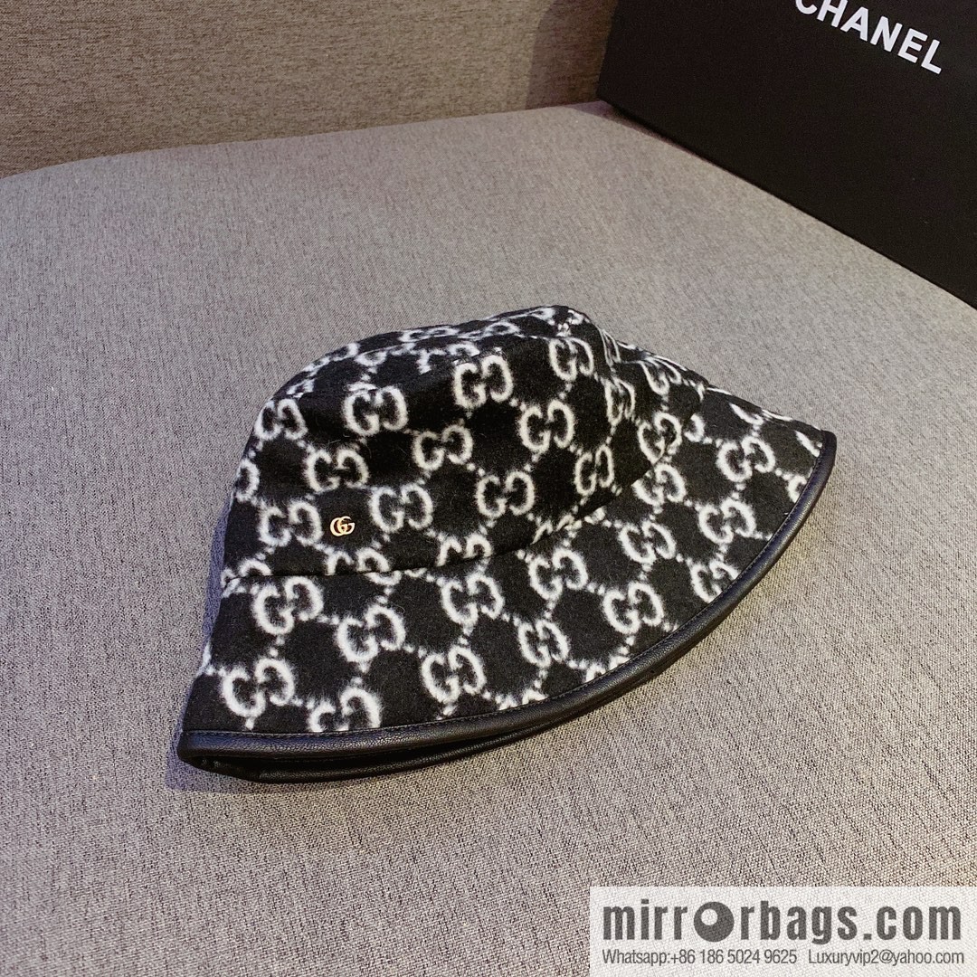 GUCCI Gucci 2022 autumn and winter new wool bucket hat