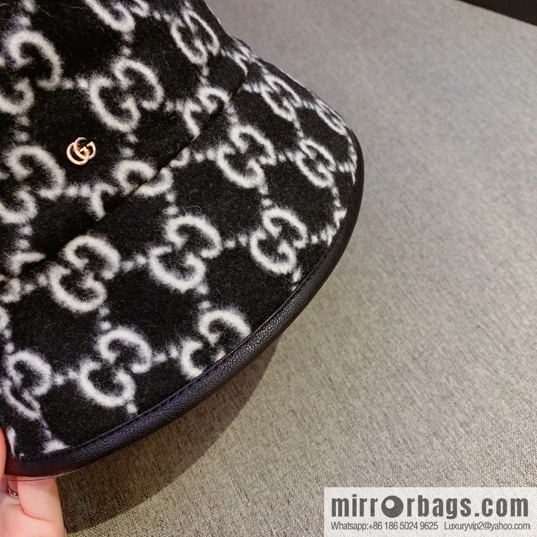 GUCCI Gucci 2022 autumn and winter new wool bucket hat