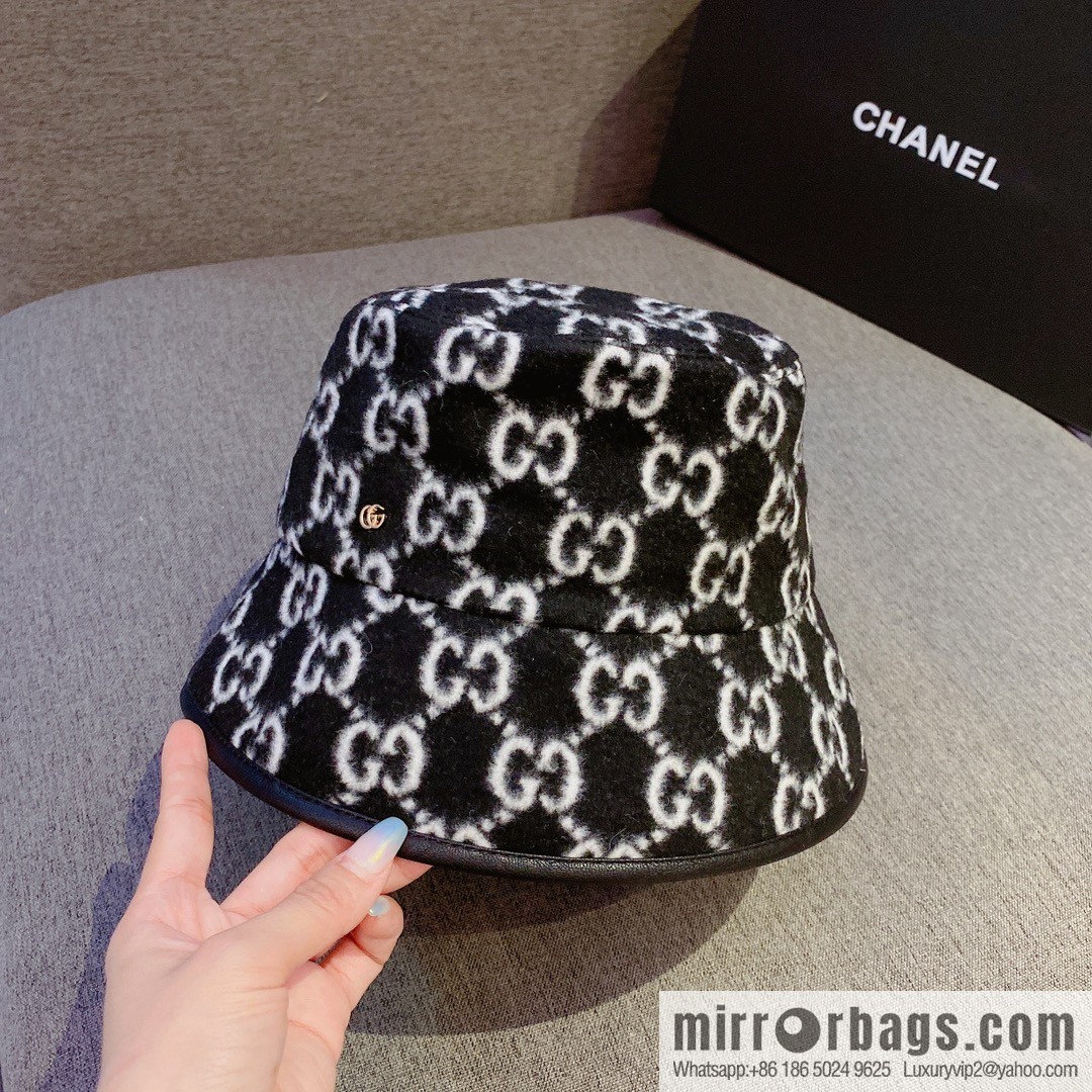 GUCCI Gucci 2022 autumn and winter new wool bucket hat