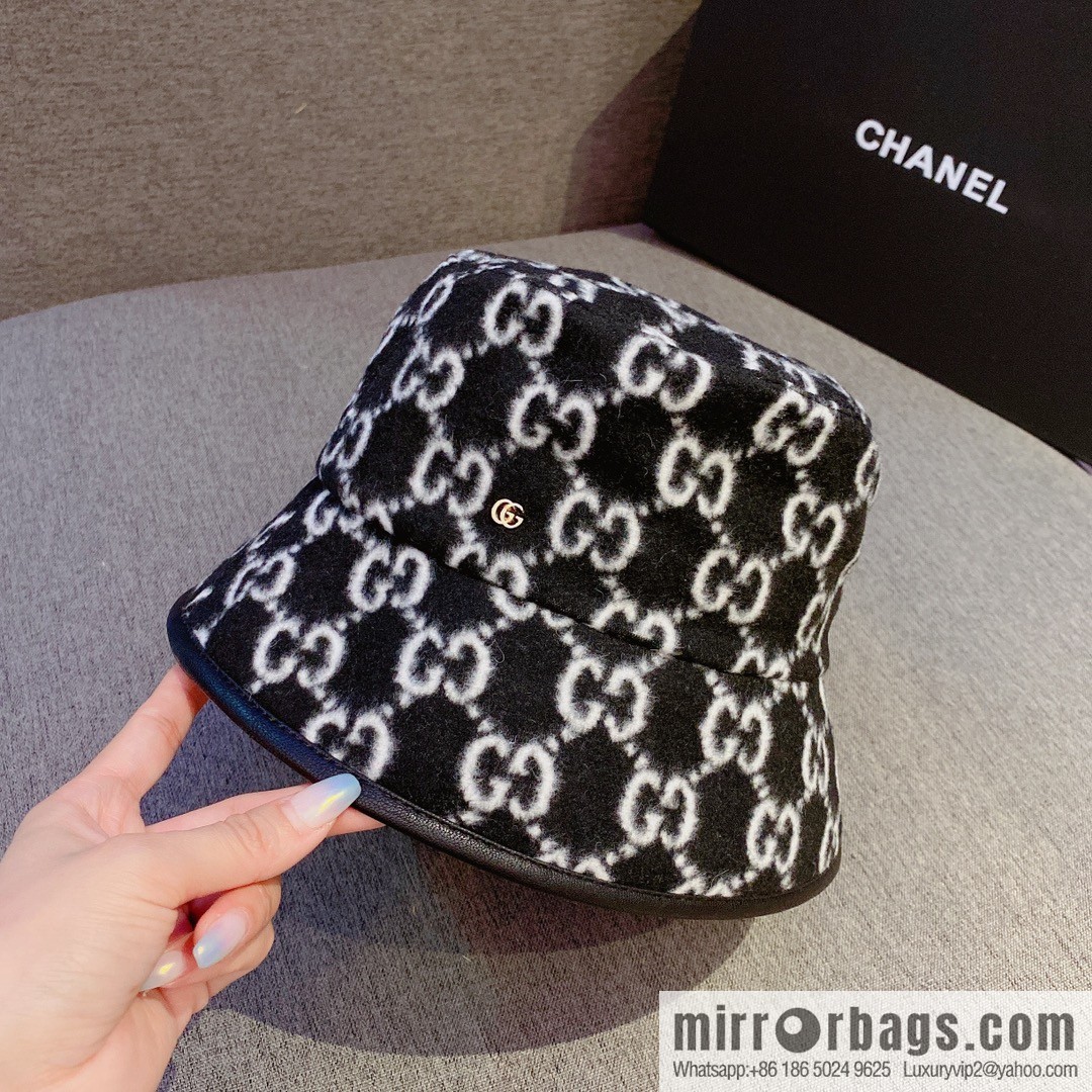 GUCCI Gucci 2022 autumn and winter new wool bucket hat
