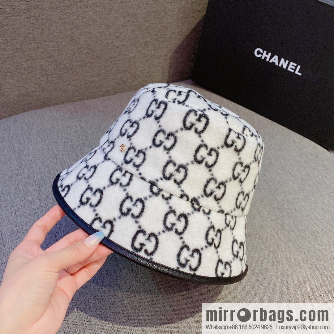 GUCCI Gucci 2022 autumn and winter new wool bucket hat