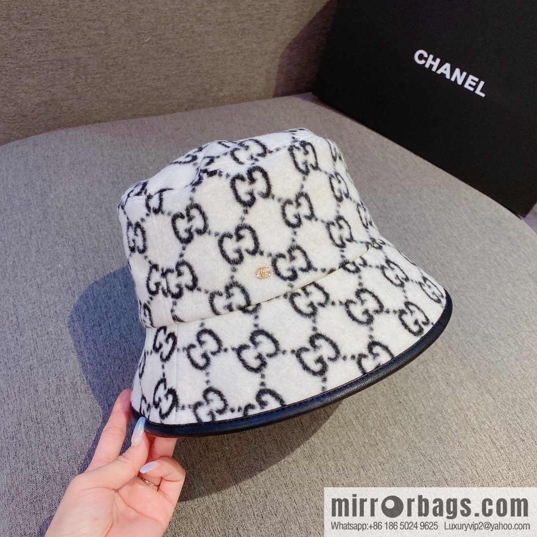 GUCCI Gucci 2022 autumn and winter new wool bucket hat