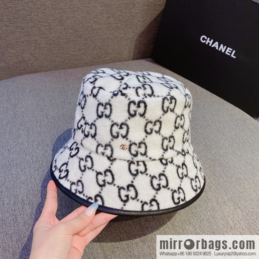 GUCCI Gucci 2022 autumn and winter new wool bucket hat