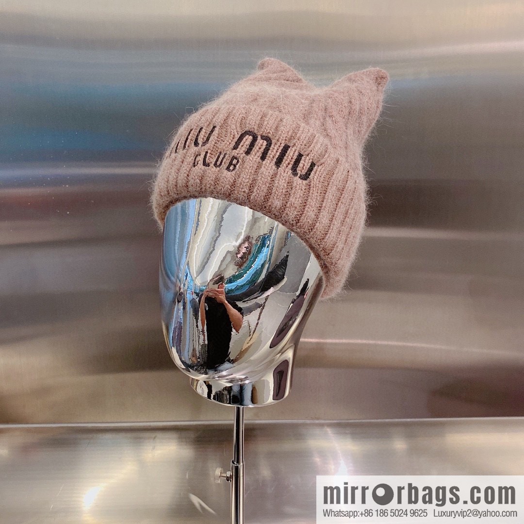 Miumiu 2022 autumn and winter new knitted wool hat