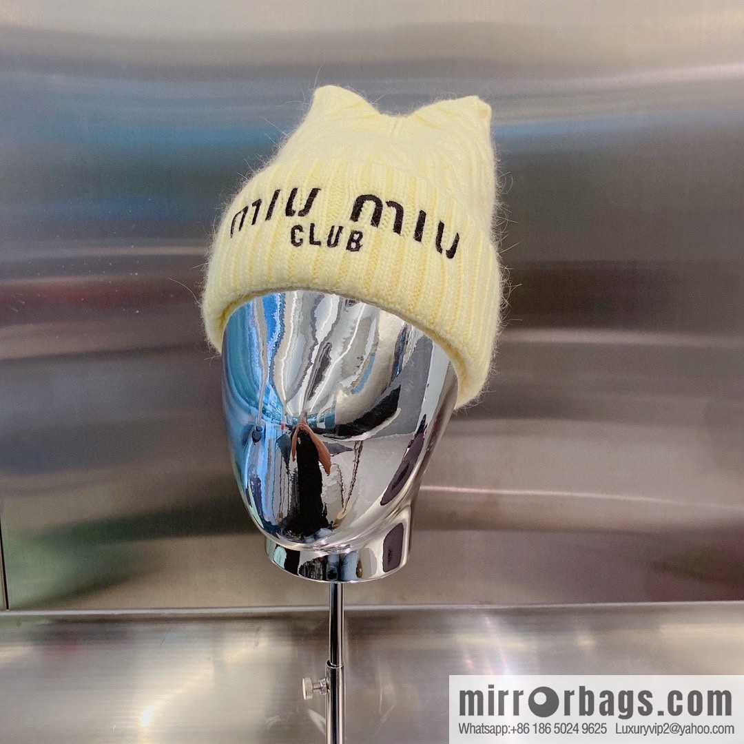 Miumiu 2022 autumn and winter new knitted wool hat