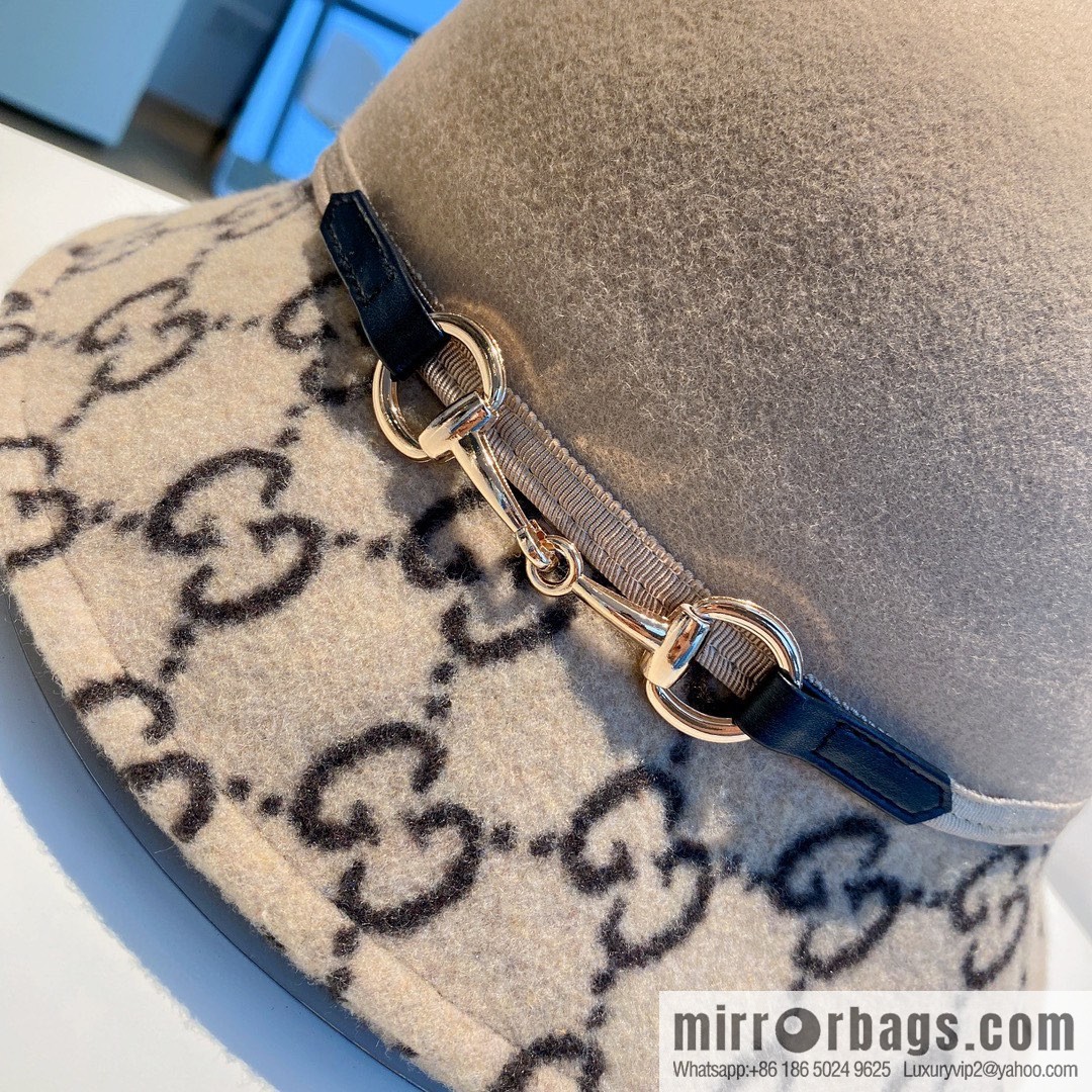 Gucci Gucci 2022 autumn and winter new woolen basin hat