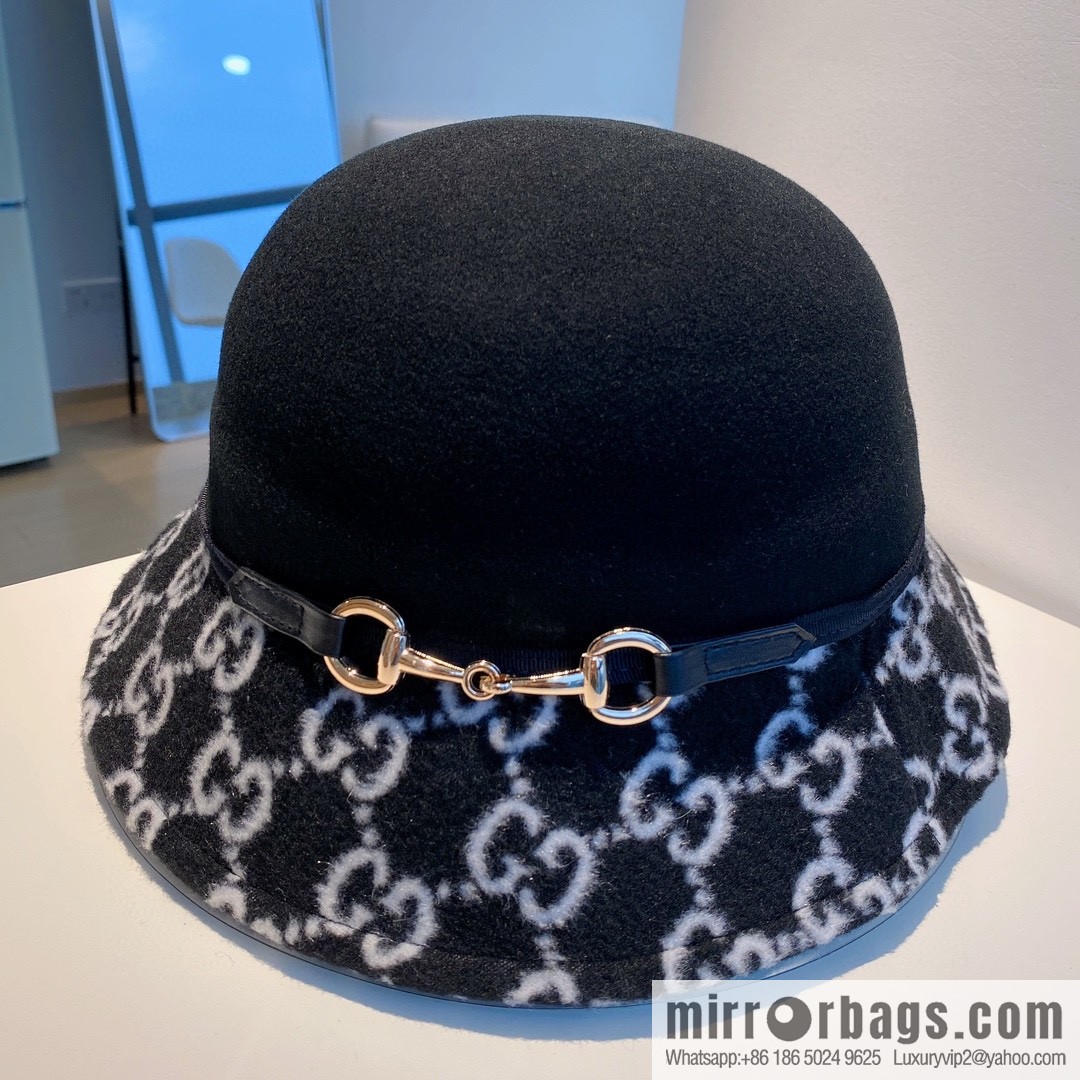 Gucci Gucci 2022 autumn and winter new woolen basin hat