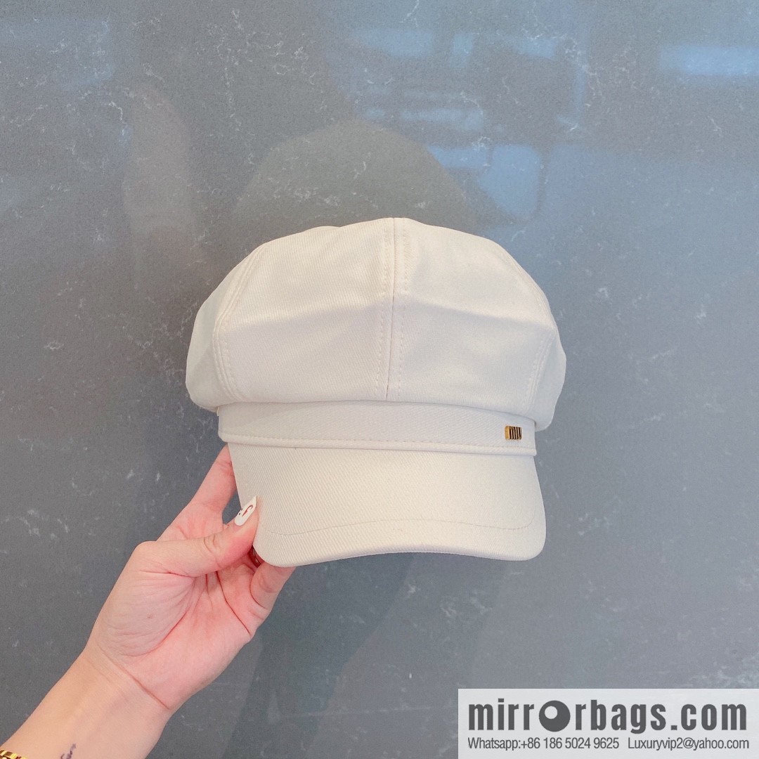 Miumiu Miu 2022 autumn and winter new octagonal hat