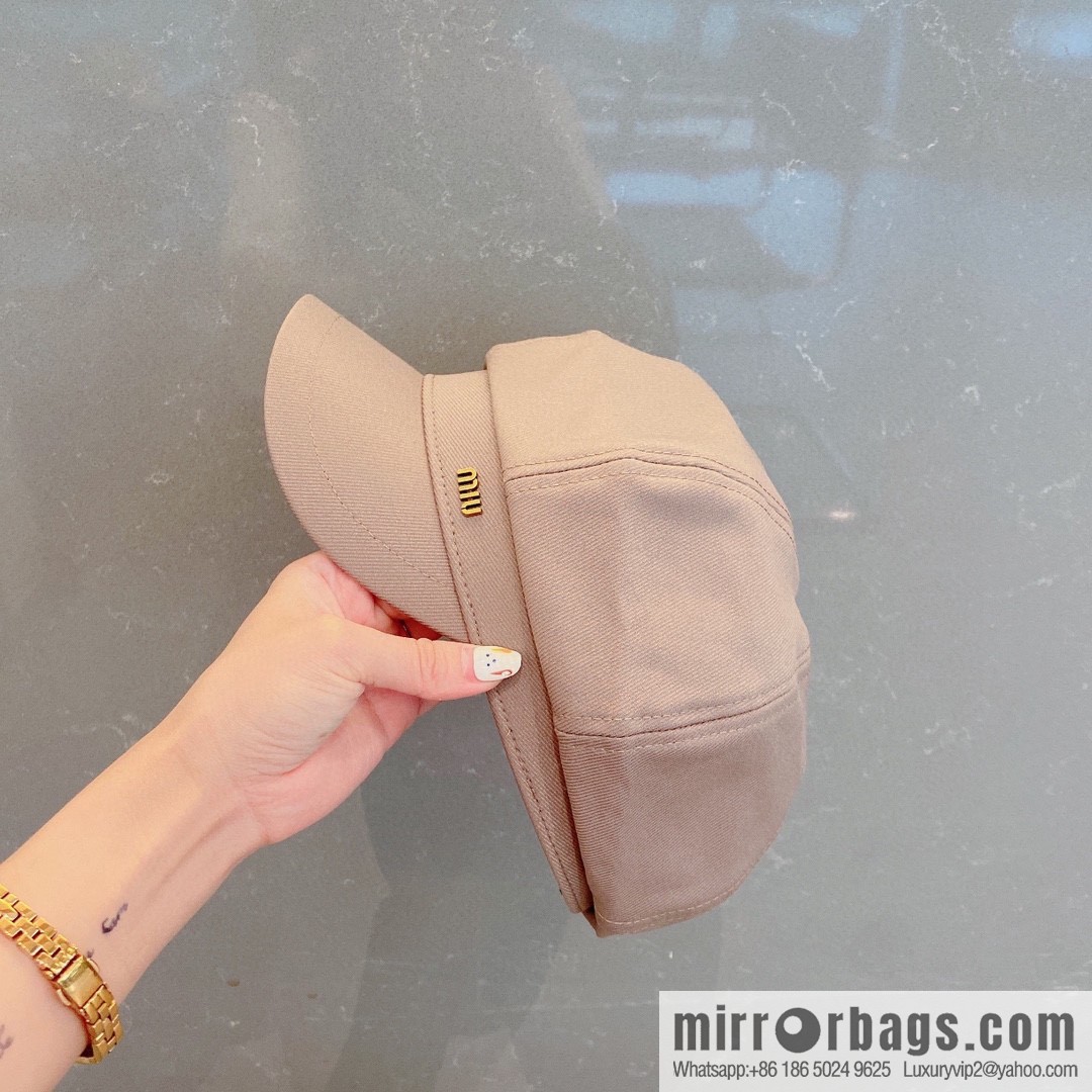 Miumiu Miu 2022 autumn and winter new octagonal hat