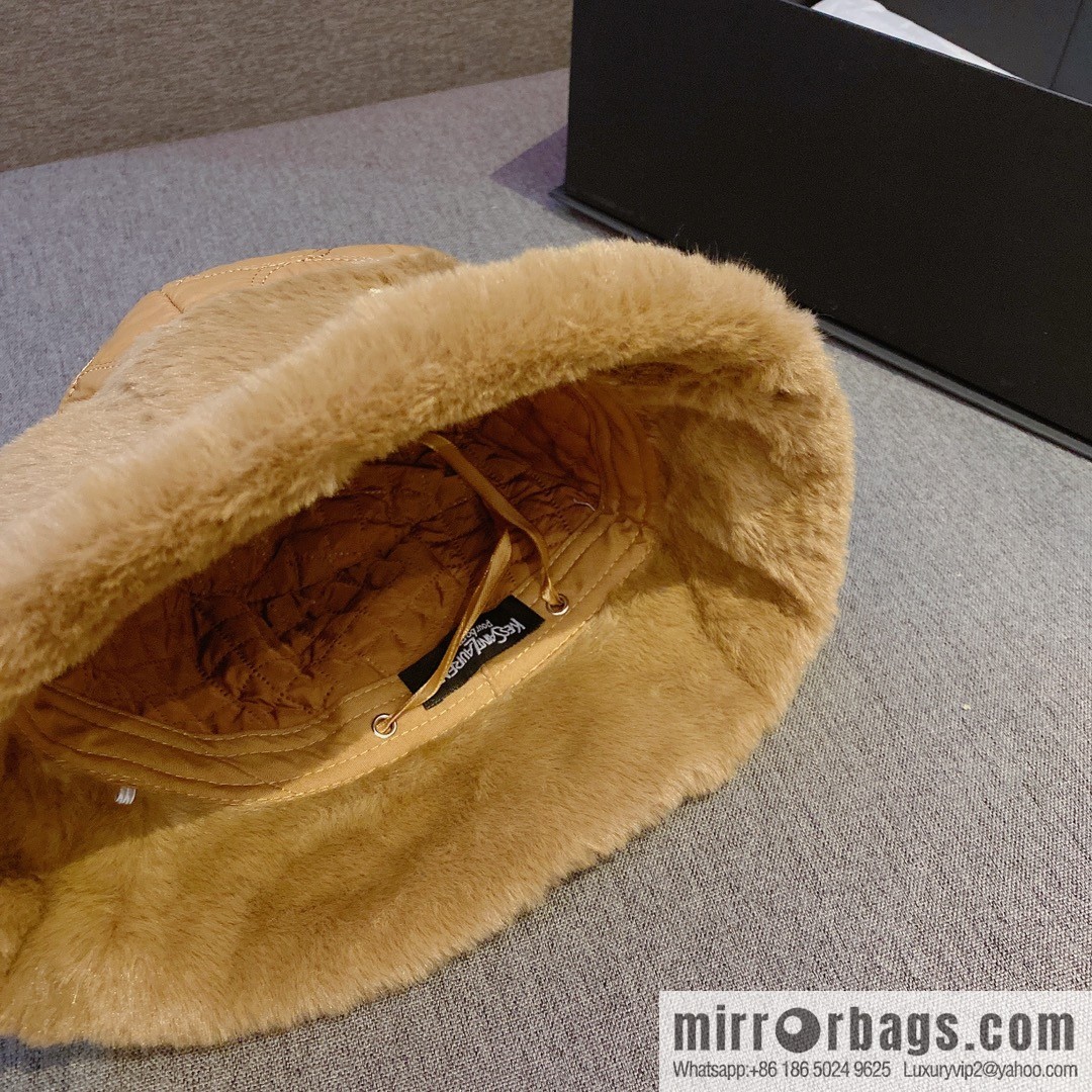 YSL Saint Laurent air cotton bucket hat