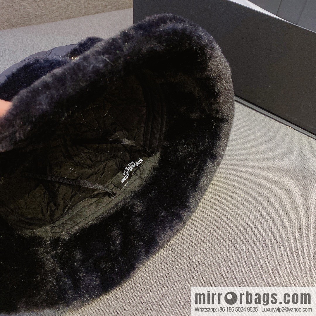 YSL Saint Laurent air cotton bucket hat