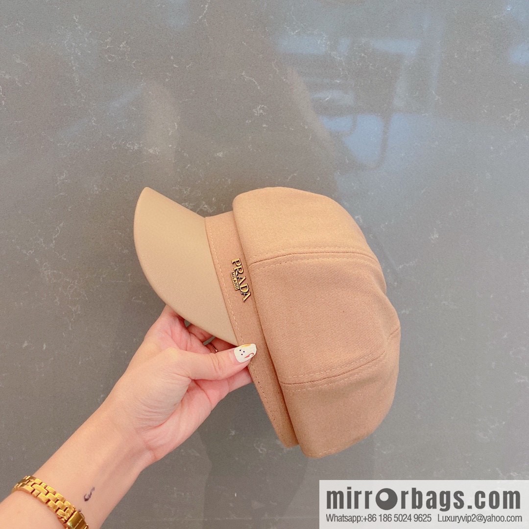 PRADA Prada 2022 autumn and winter new duck tongue pumpkin hat