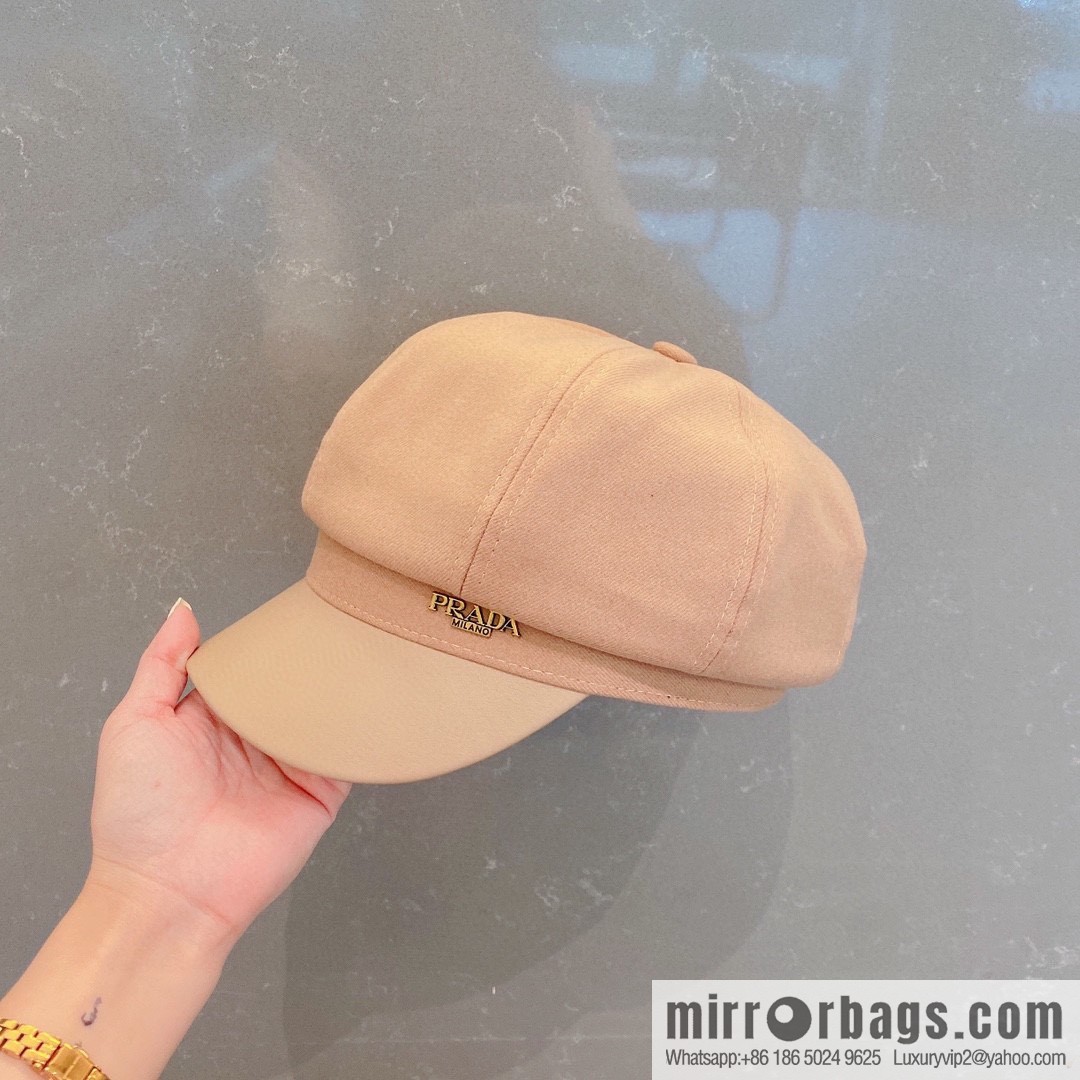 PRADA Prada 2022 autumn and winter new duck tongue pumpkin hat