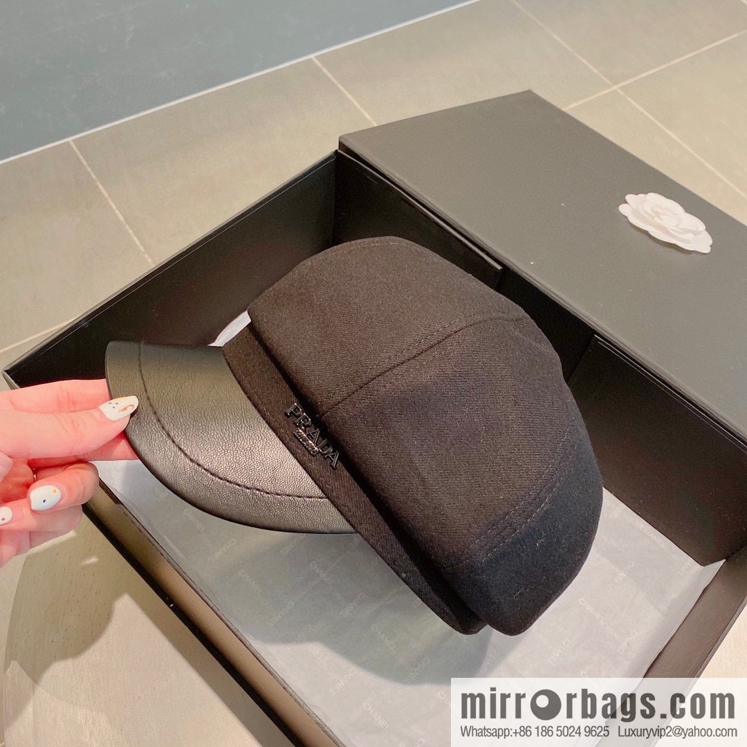 PRADA Prada 2022 autumn and winter new duck tongue pumpkin hat