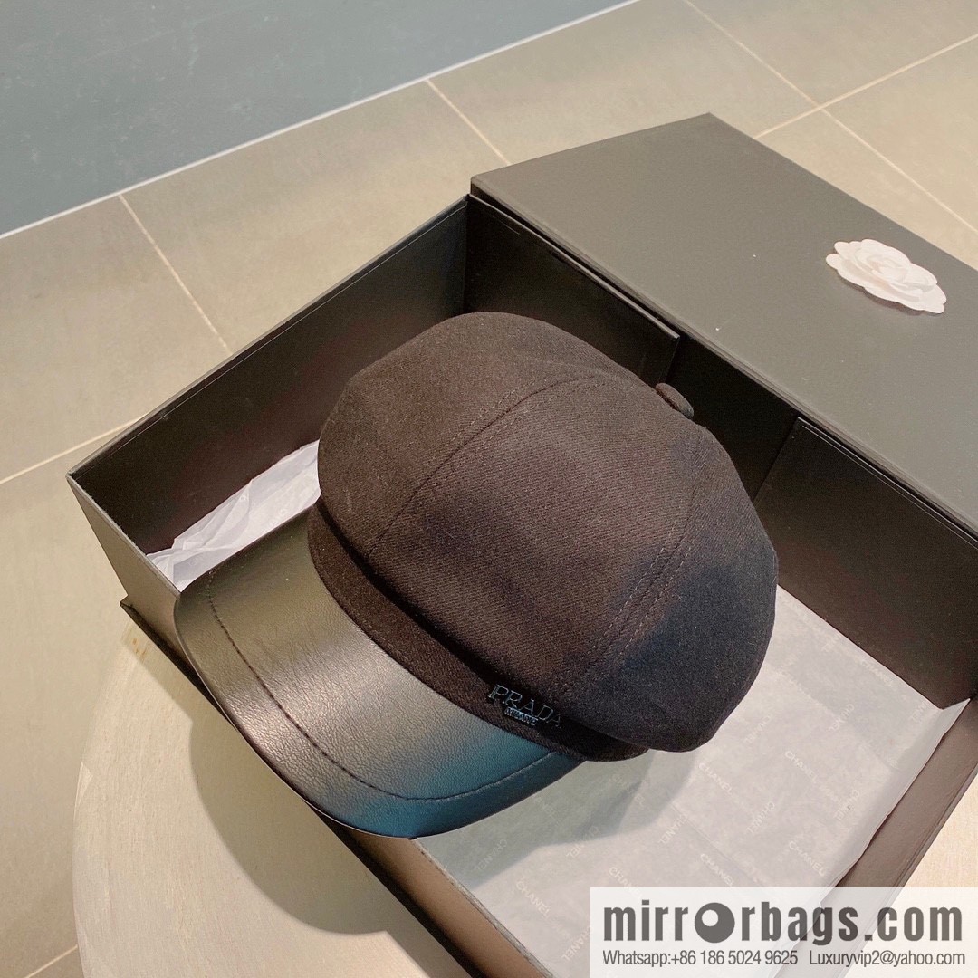 PRADA Prada 2022 autumn and winter new duck tongue pumpkin hat