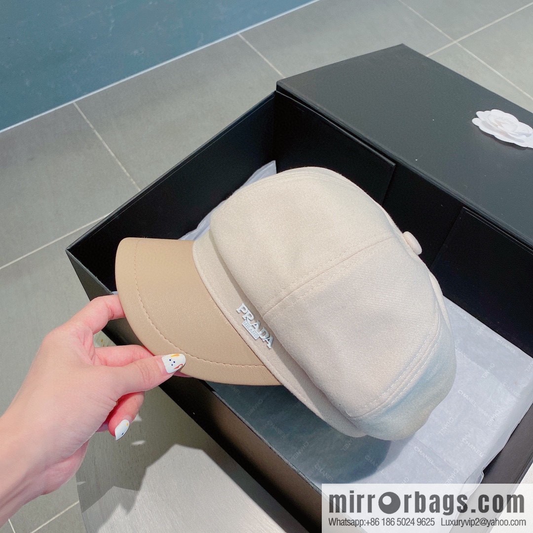 PRADA Prada 2022 autumn and winter new duck tongue pumpkin hat