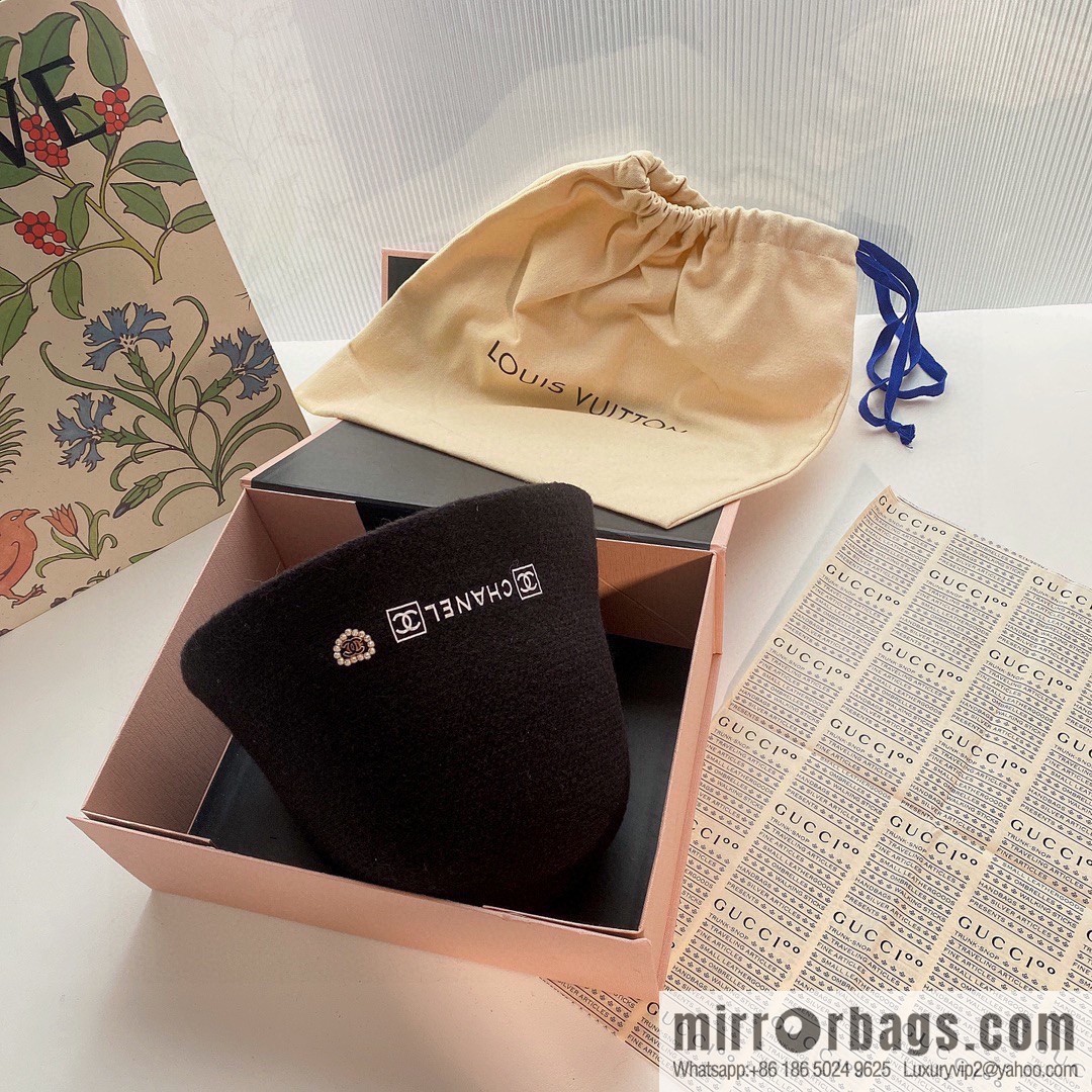 Chanel 2022 autumn and winter new wool bucket hat