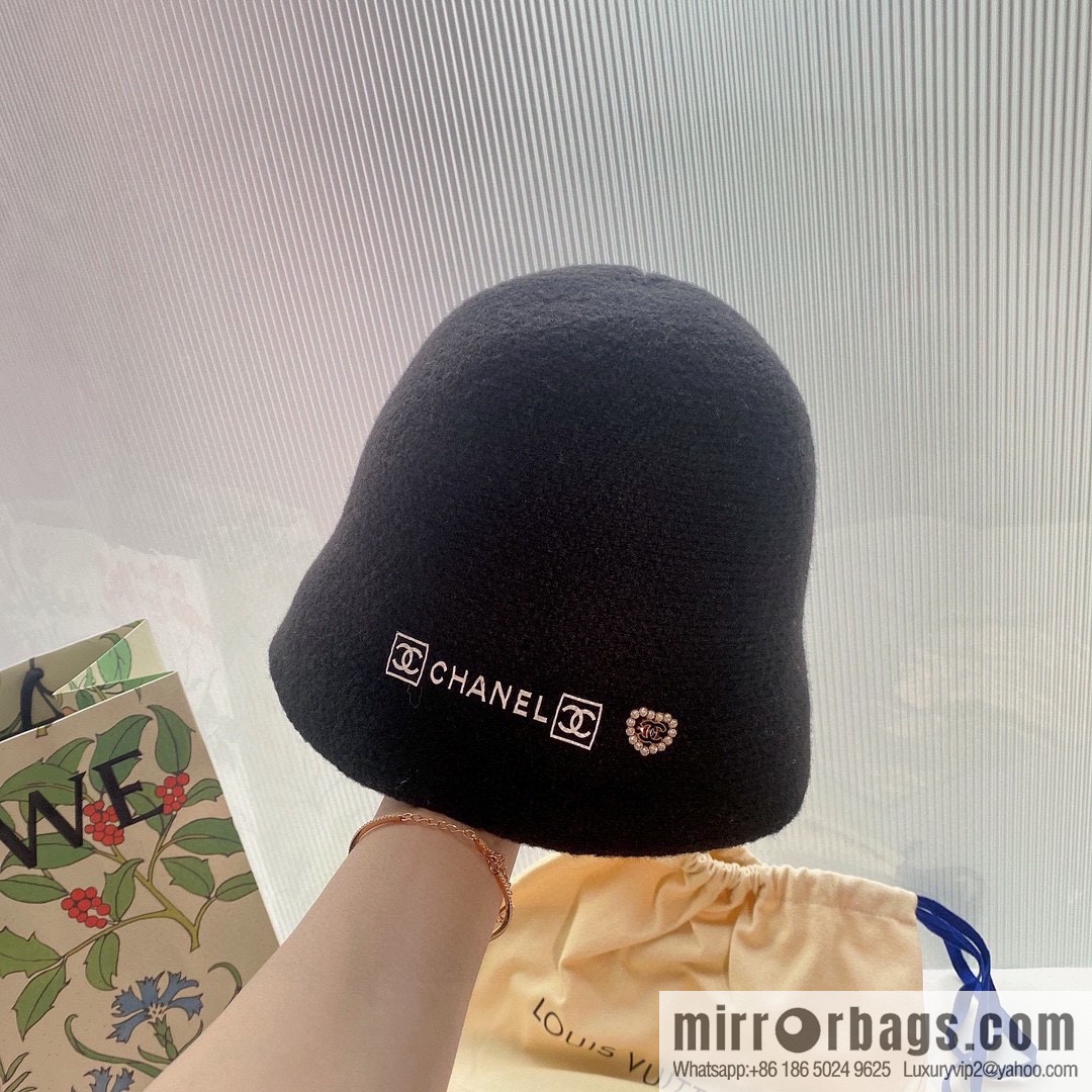 Chanel 2022 autumn and winter new wool bucket hat