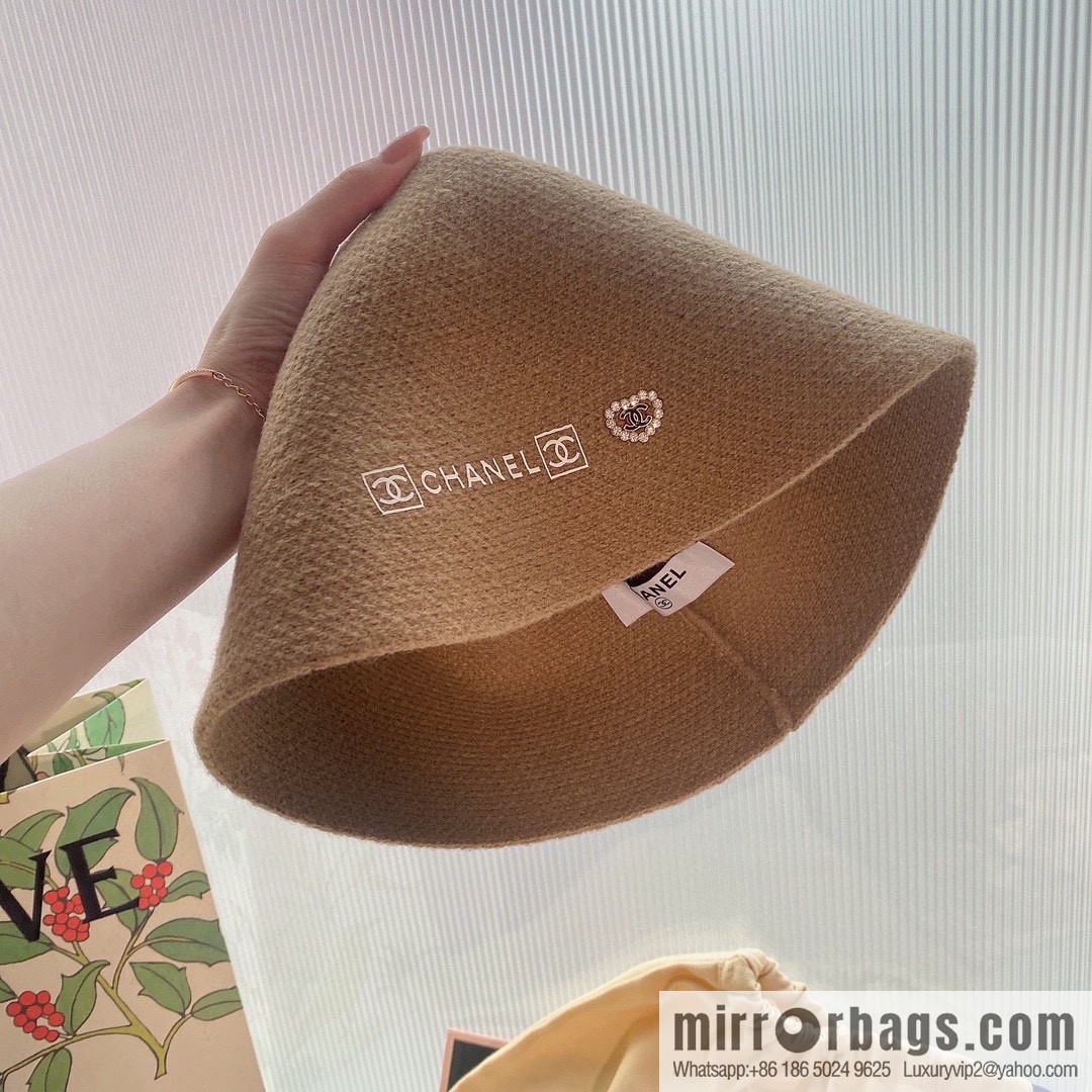 Chanel 2022 autumn and winter new wool bucket hat